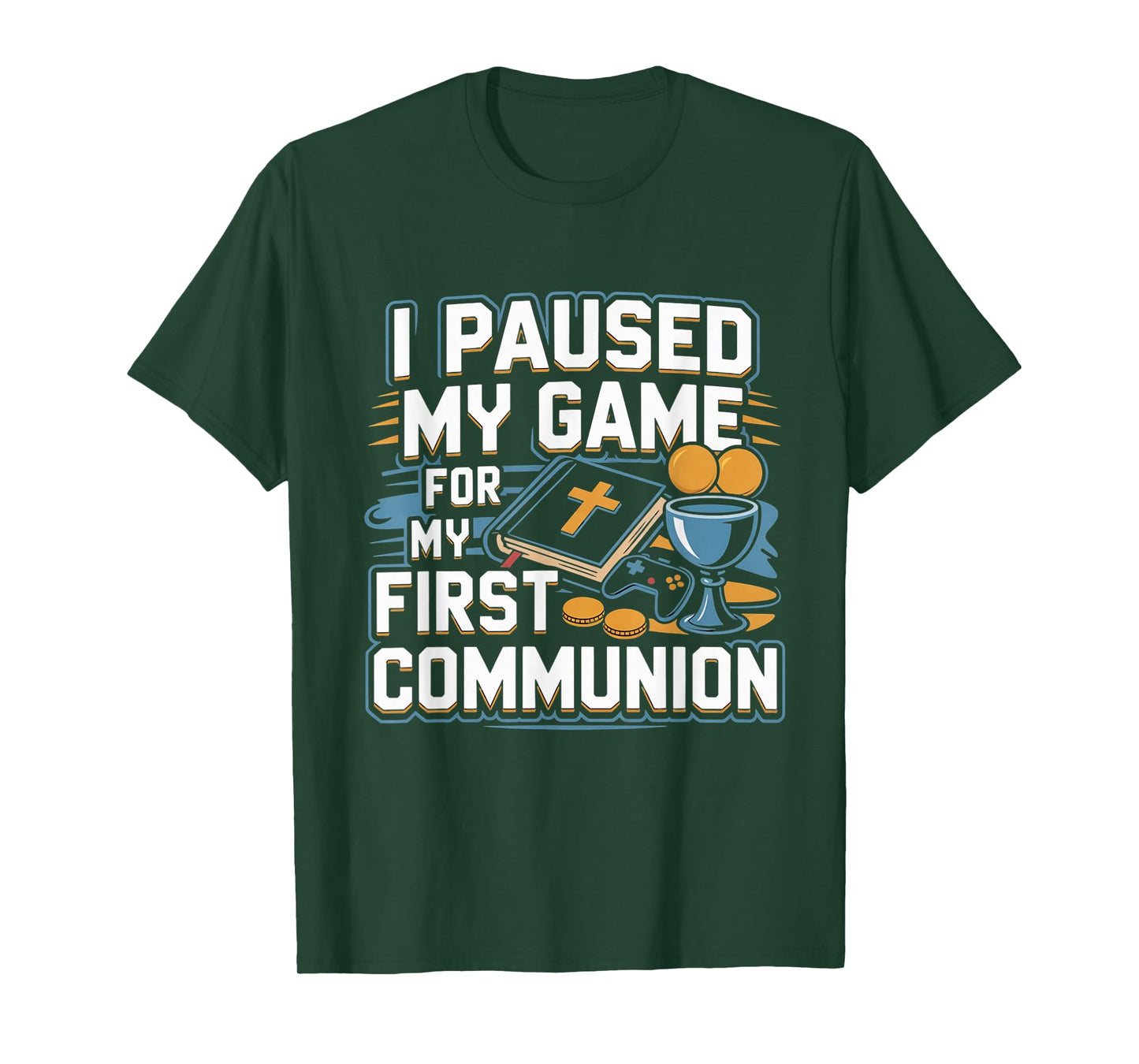 My first communion video game controller gifts boys girls T-Shirt