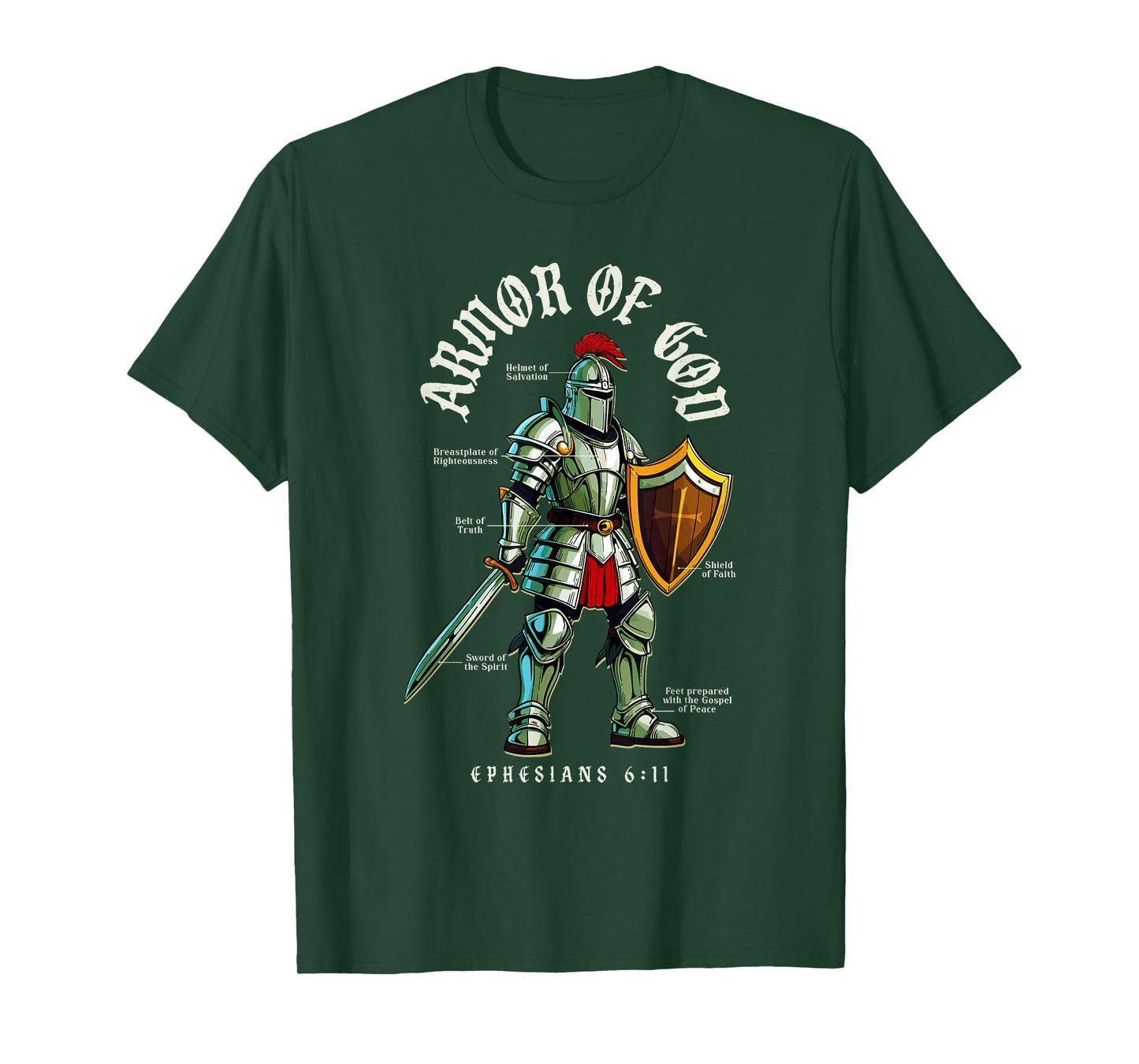 Armor Of God - Christian Bible Verses T-Shirt