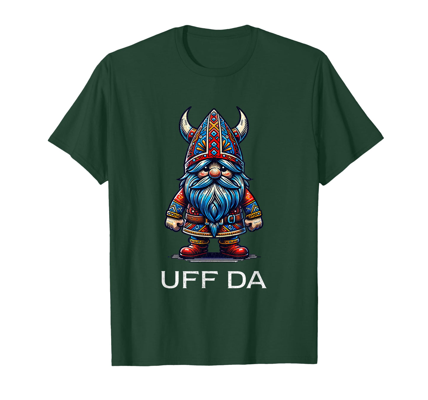 Uff Da Norwegian Scandinavian Gnomes Mens Uff Da T-Shirt
