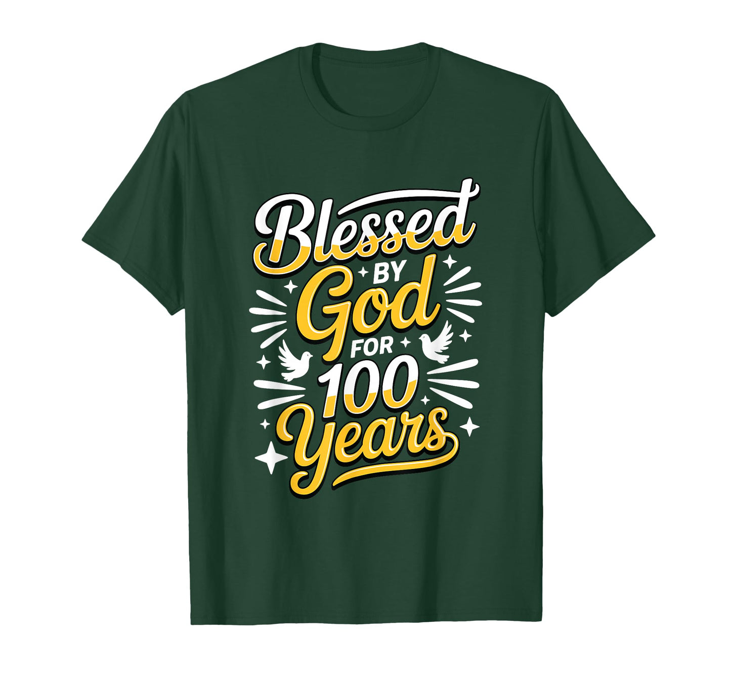 100th Birthday Religious Blessed by God for 100 Years T-Shirt
