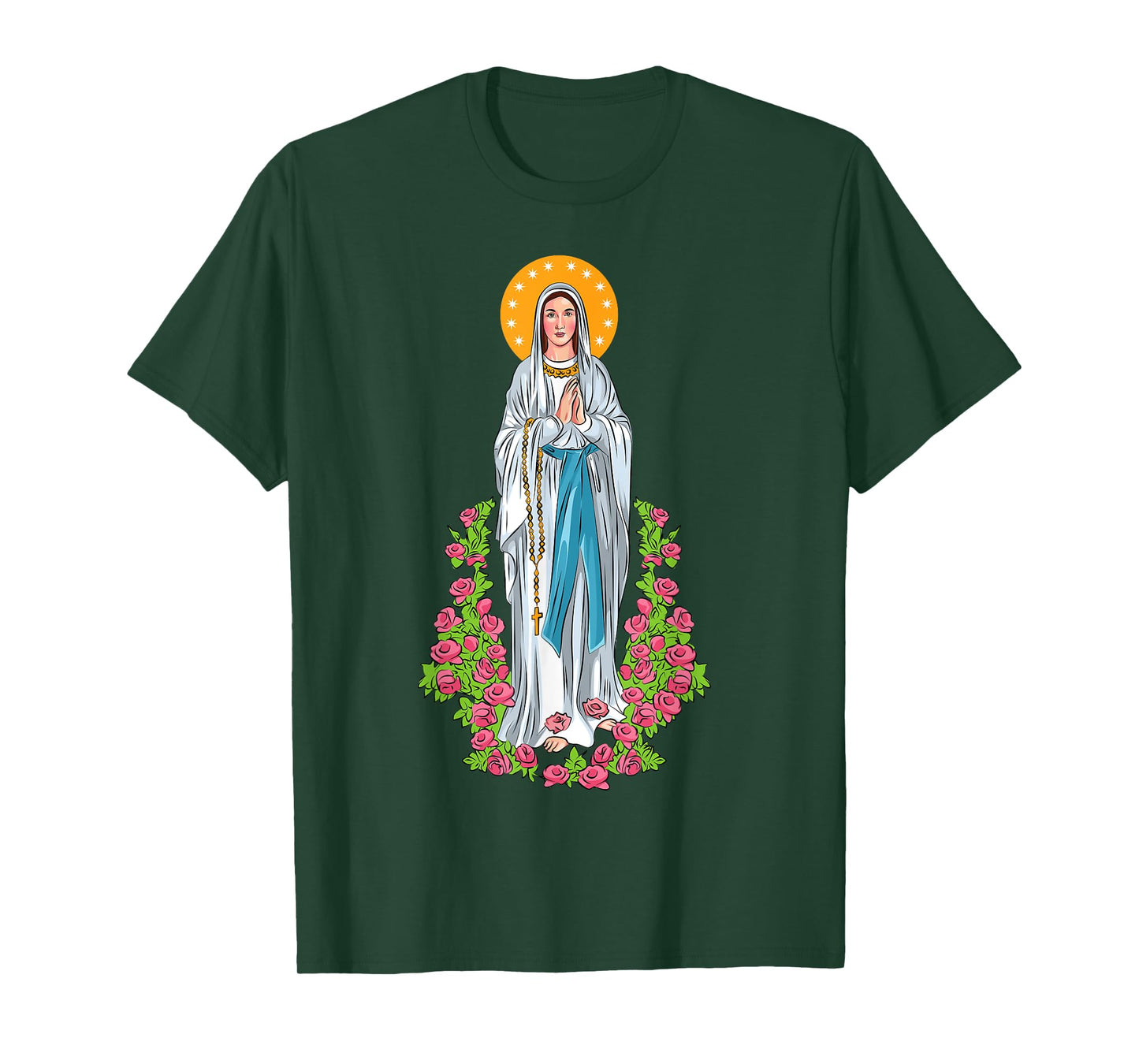 OUR LADY OF LOURDES. VIRGIN MARY T-Shirt
