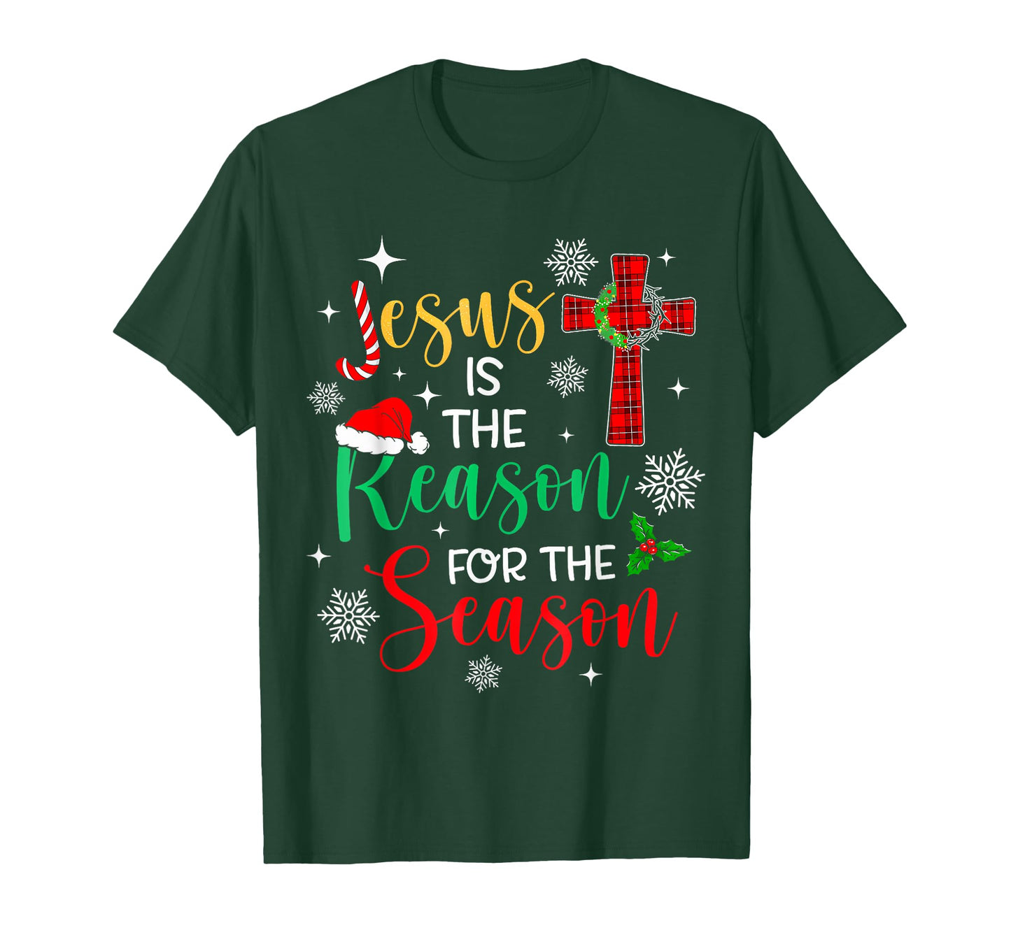 Jesus Is The Reason For The Season Christian Faith Christmas T-Shirt
