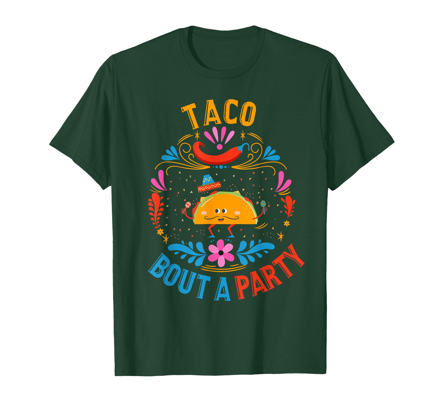 Funny Taco Shirt Mexican Food Birthday Taco Bout a Party T-Shirt