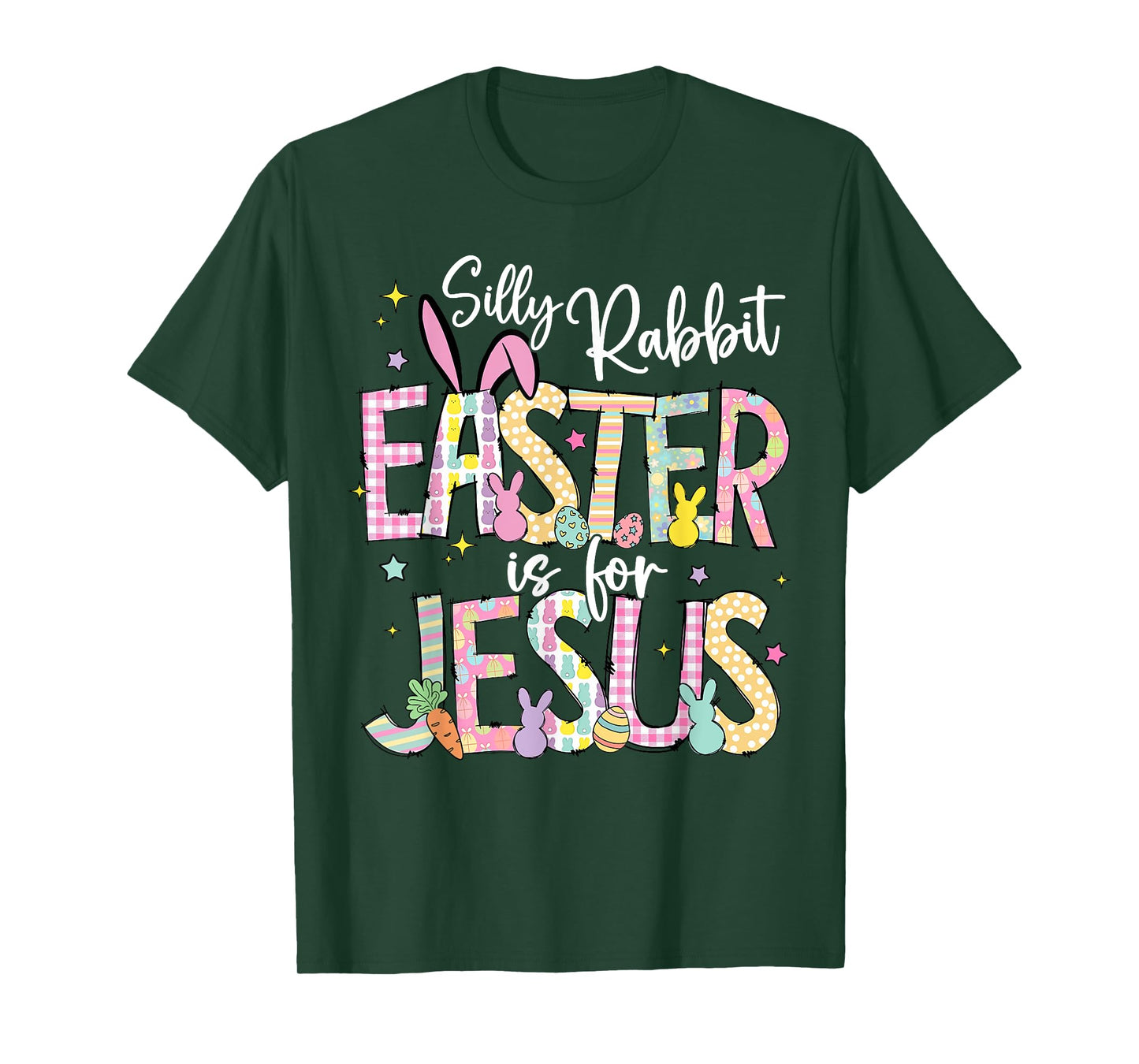 Silly Rabbit Easter Is For Jesus Christian Faith Easter Day T-Shirt