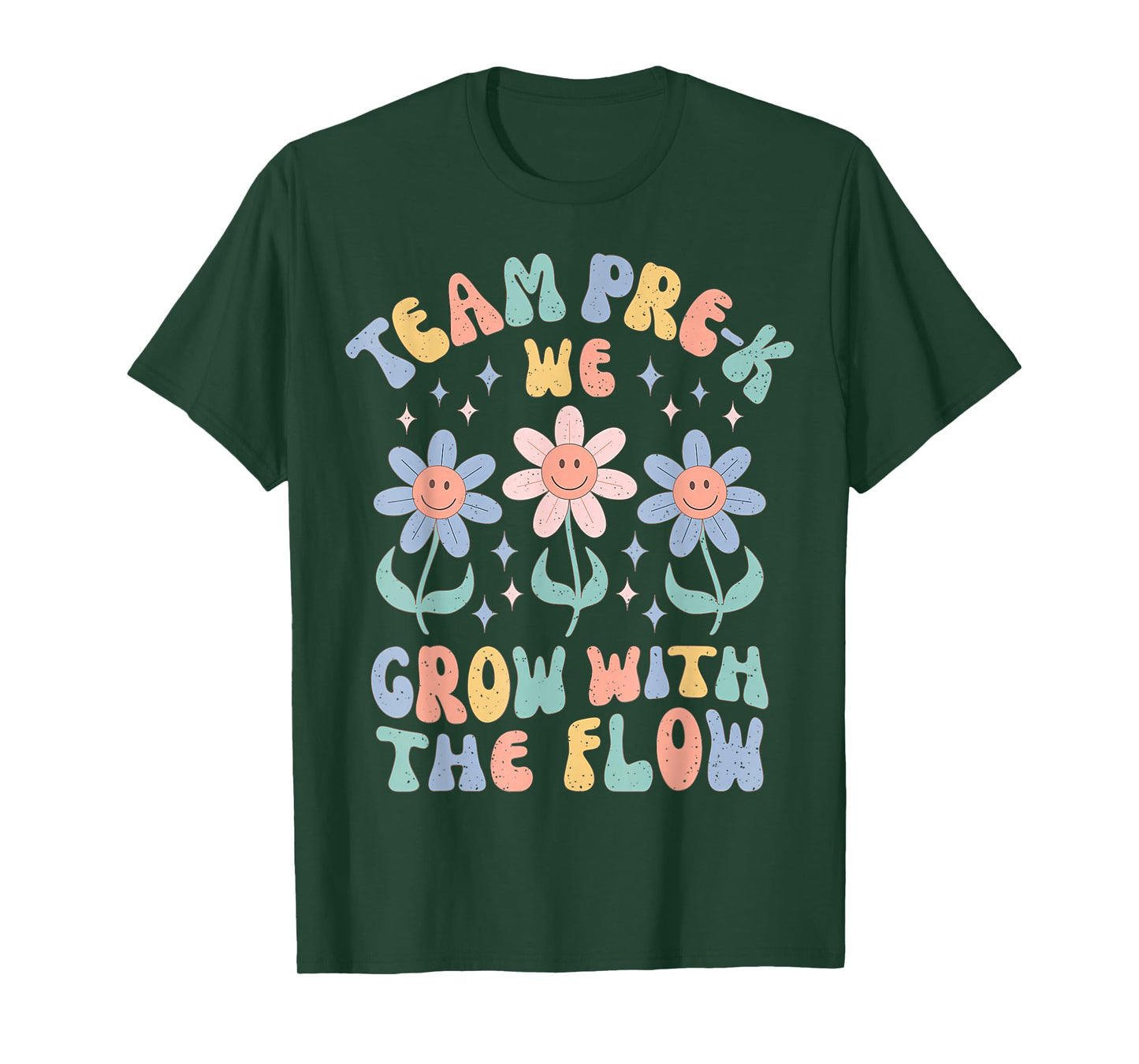 Preschool Teacher Appreciation Team Pre-K Grow With the Flow T-Shirt