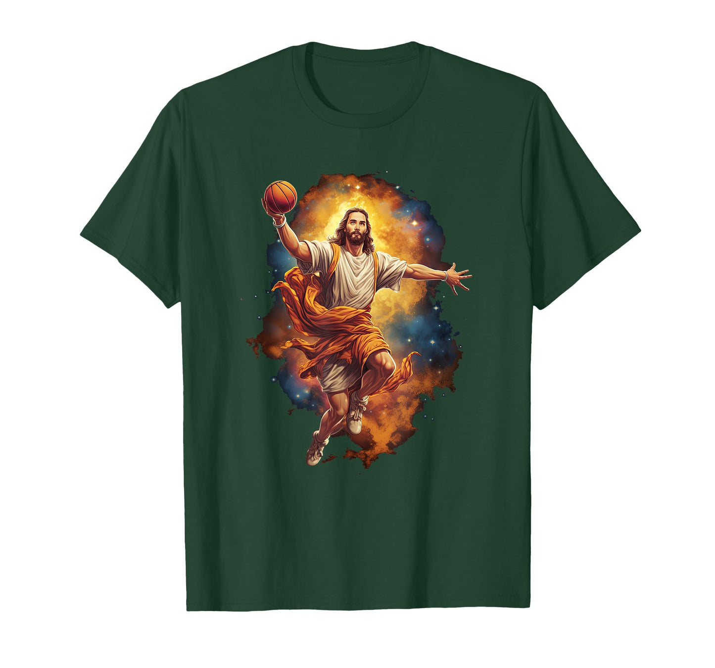 Funny Jesus Playing Basketball T-Shirt