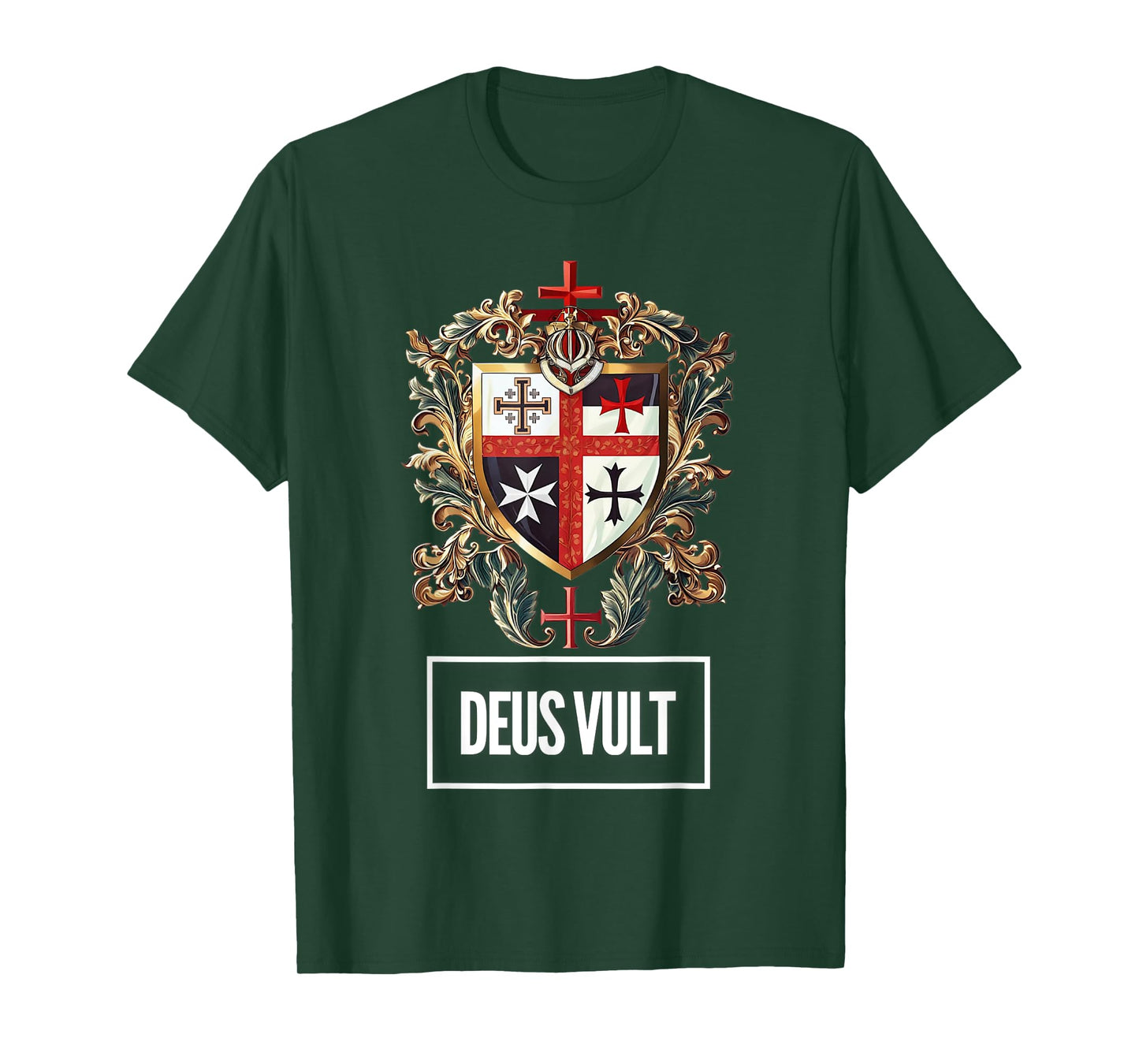 Catholic Knight Templar Crusader Cross Latin T-Shirt
