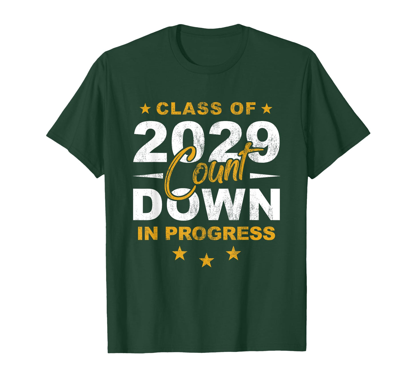 Class Of 2029 Count Down Graduating Fun First Day 8th Grader T-Shirt