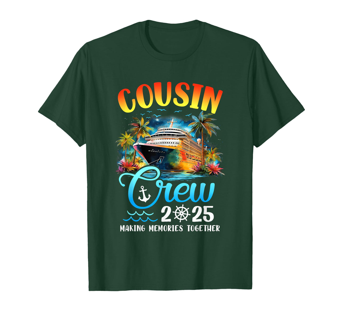 Cousin Crew 2025 Cousin Cruise Group Matching Vacation Party T-Shirt