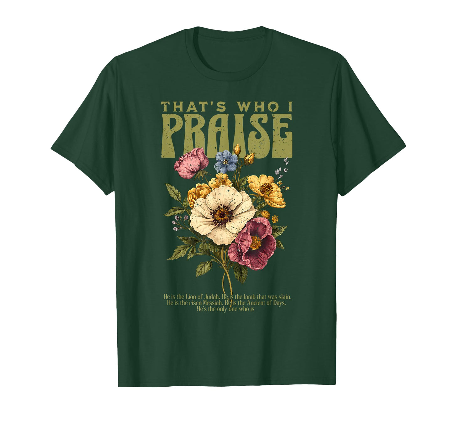 Brandon That's Who I Praise Jesus Christian Lake Merch T-Shirt