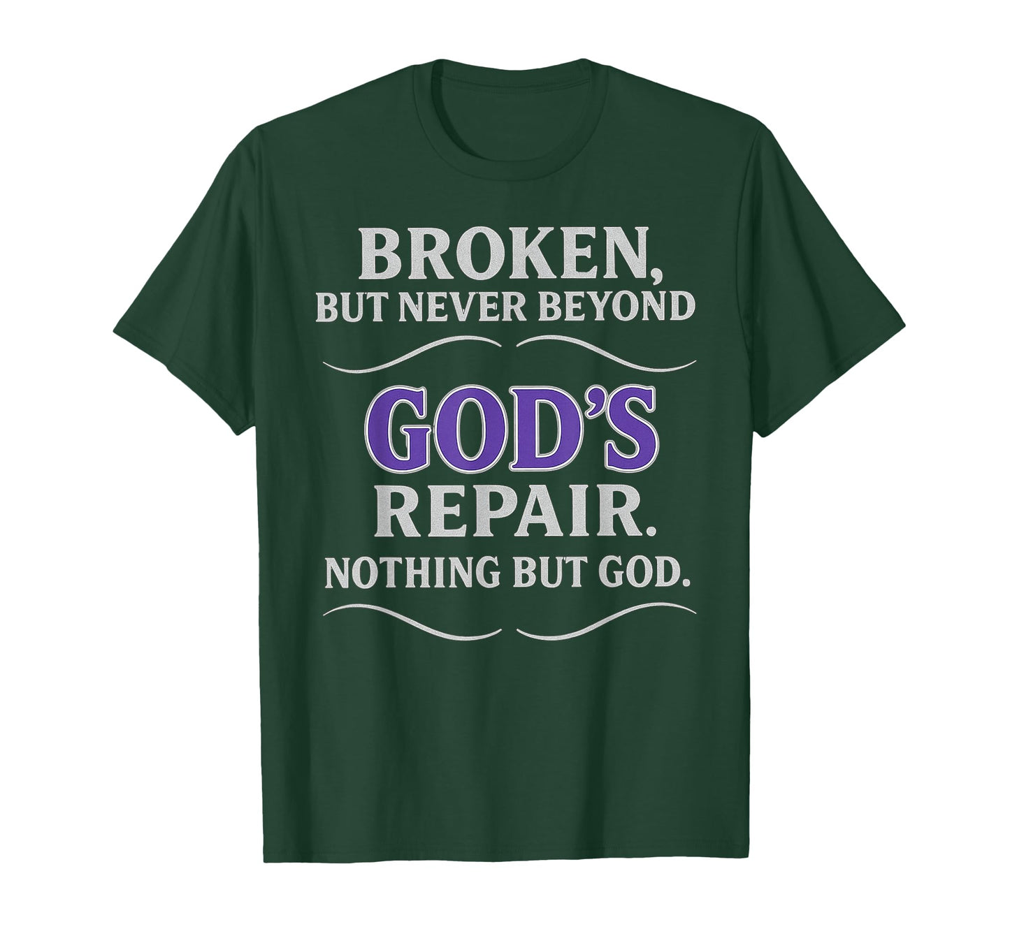 Christian Religious Inspirational Faith Nothing But God Gift T-Shirt