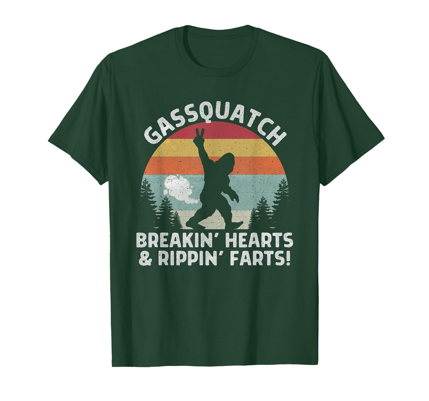 Farting Bigfoot Breaking Hearts And Ripping Farts Sasquatch T-Shirt