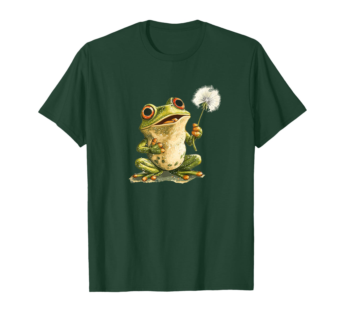 Nice Frog blows Dandelion Flower Costume T-Shirt