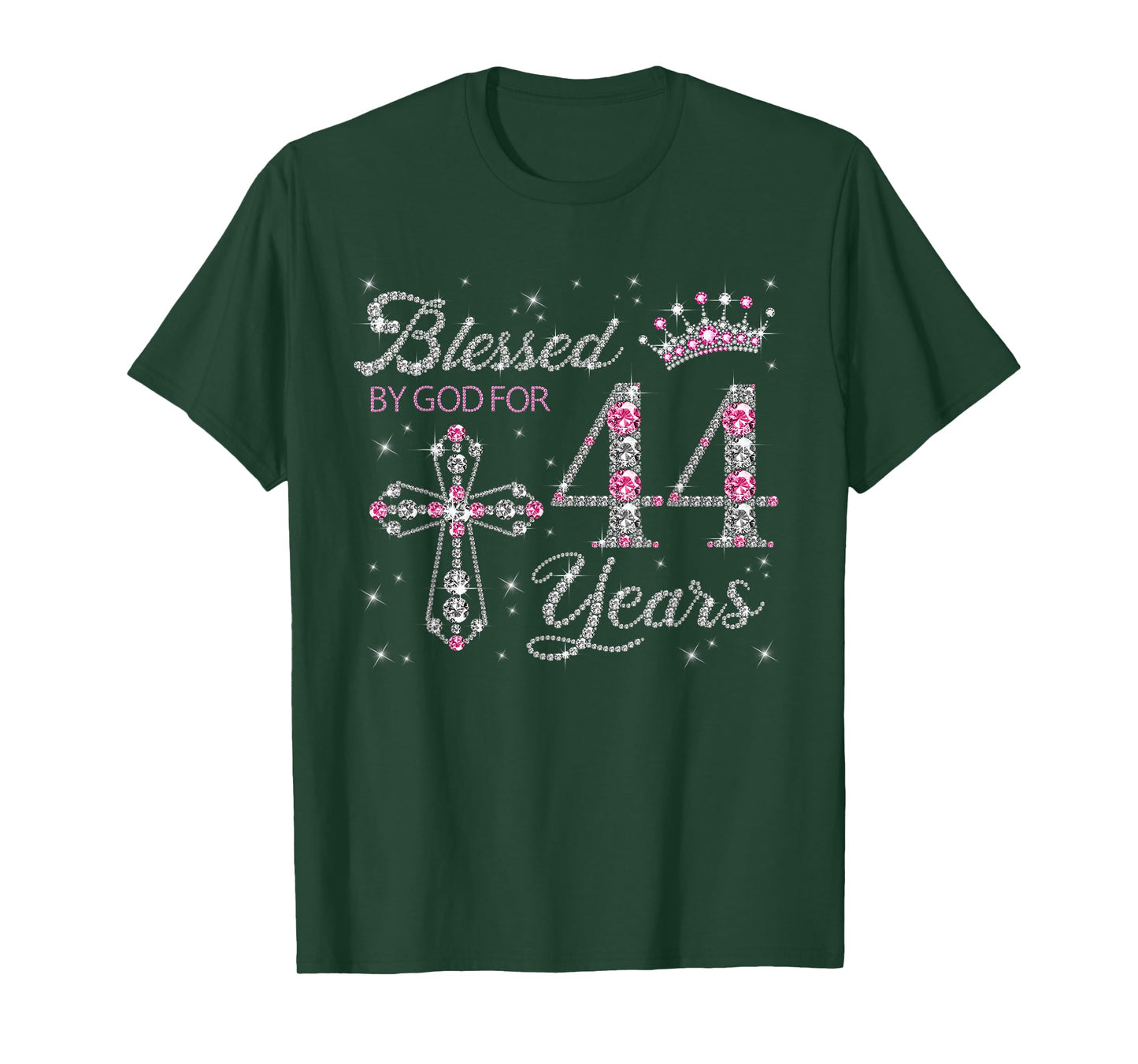 Blessed by God For 44 Years Old 44th Birthday Gift For Women T-Shirt
