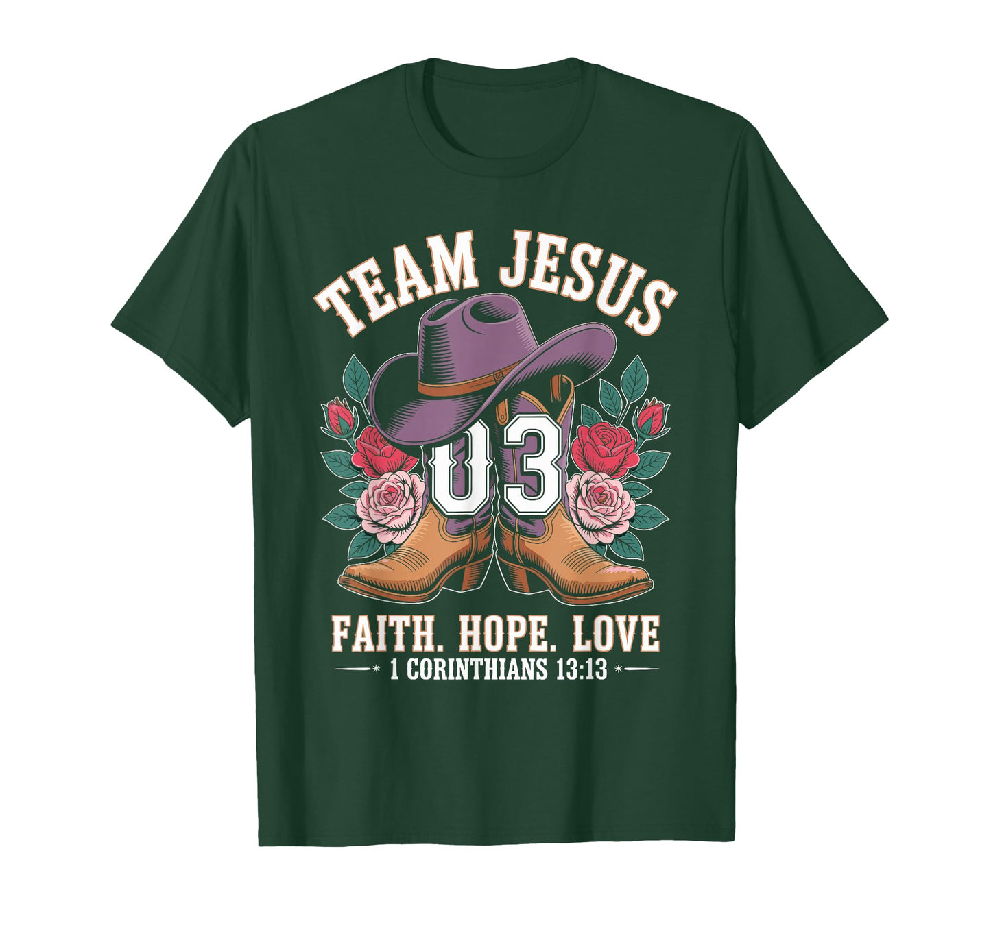 Christian - Team Jesus 03 Faith Hope Love T-Shirt