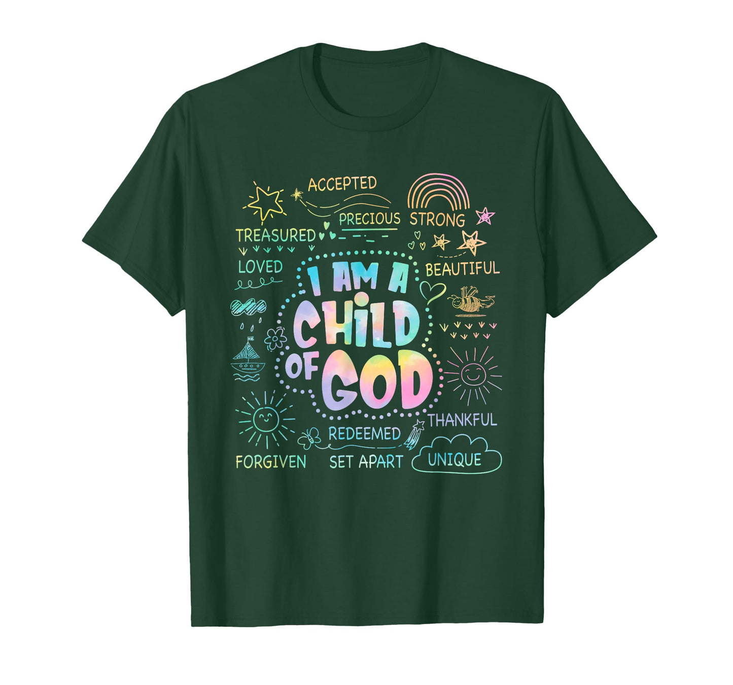 I Am A Child of God Christian Retro Jesus Faith Bible Verse T-Shirt