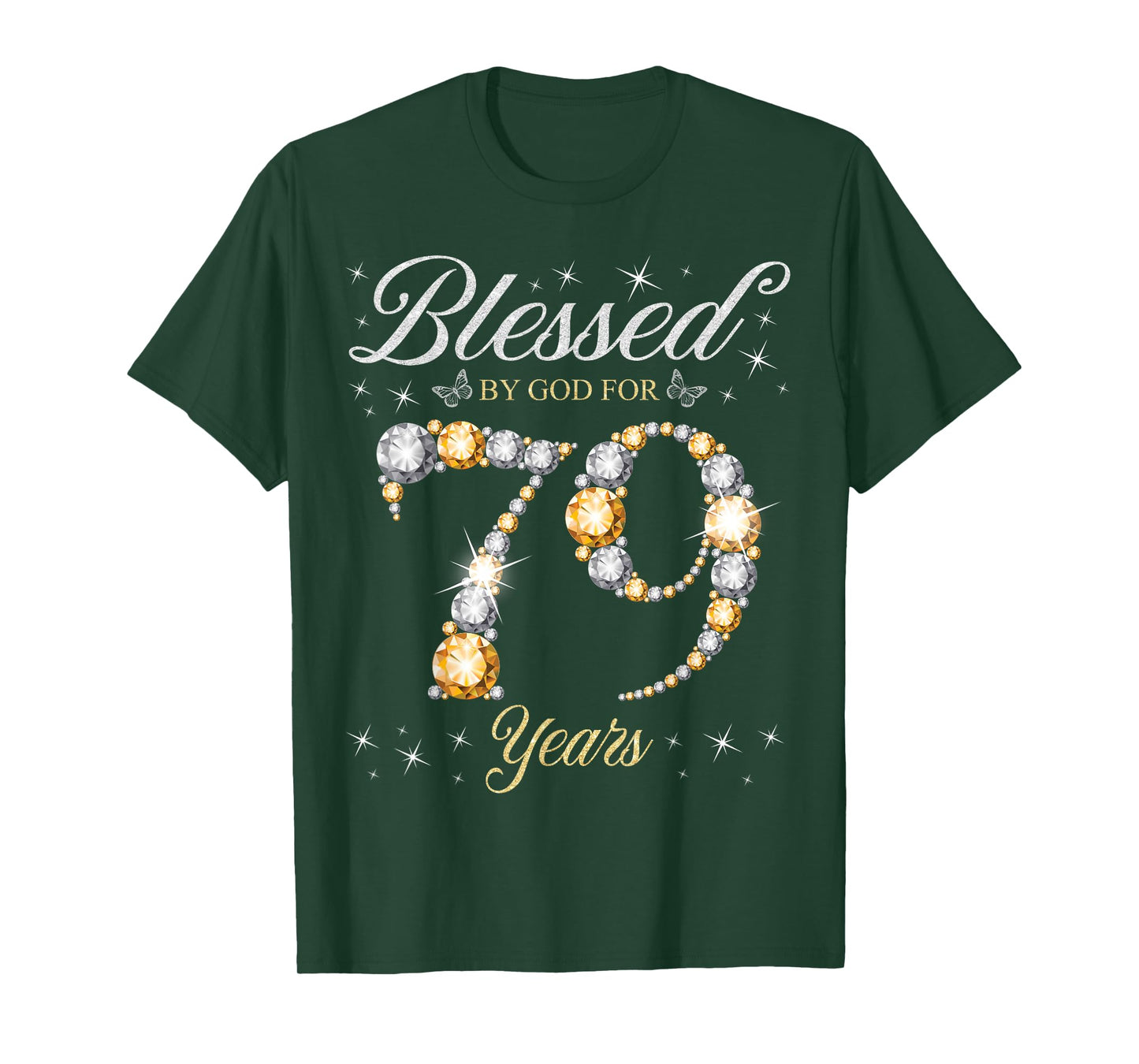 Blessed By God For 79 Years Old 79th Birthday Party T-Shirt