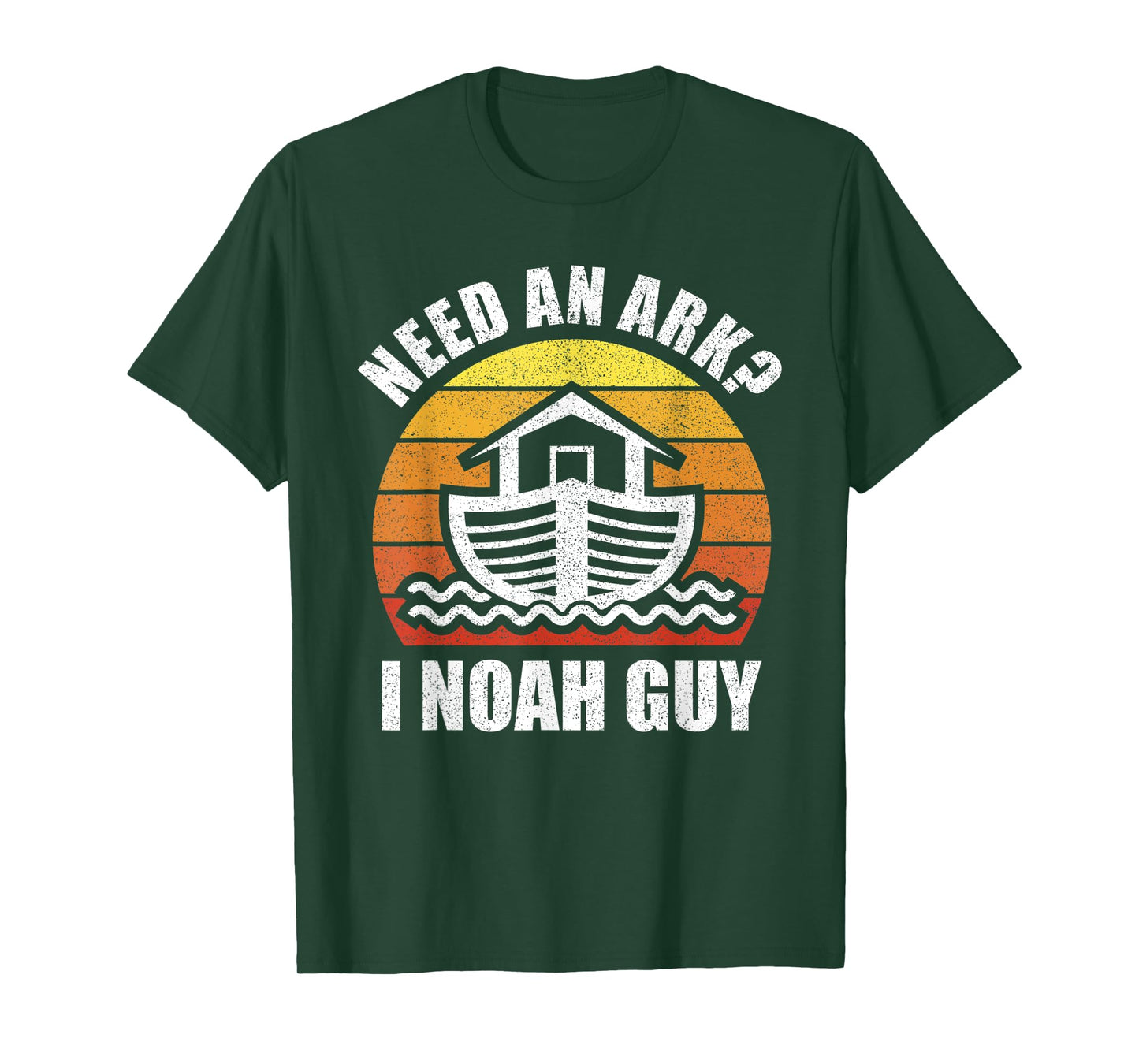 Retro Need an Ark I Noah Guy Shirt Christian Gifts Pun Funny T-Shirt