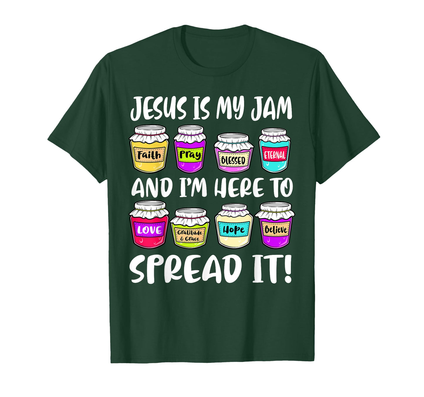 Funny Christian Jesus is My Jam Here to Spread Bible Faith T-Shirt