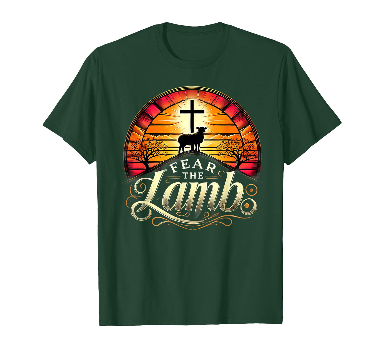 Fear the Lamb Cross Christian Gifts for Believers T-Shirt