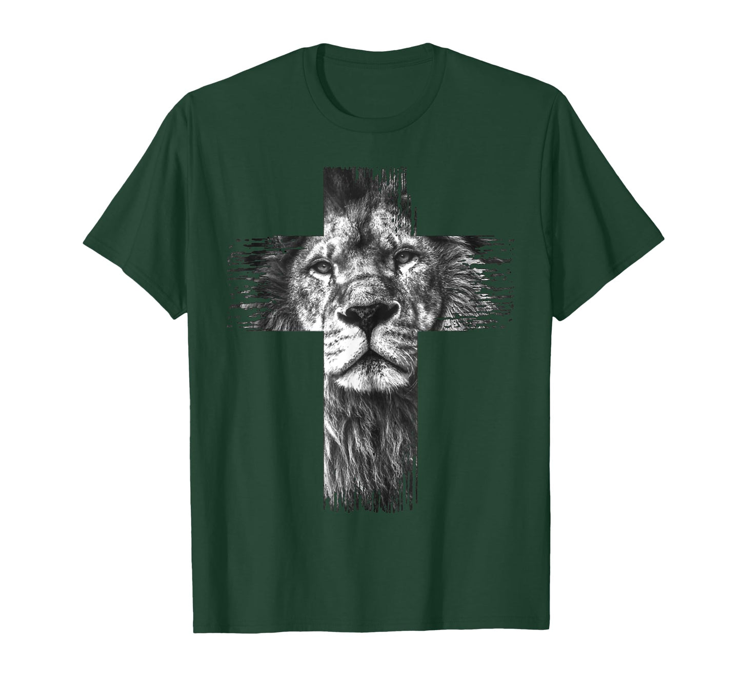 Christian Jesus Lion of Tribe Judah Cross Gift for Men Women T-Shirt