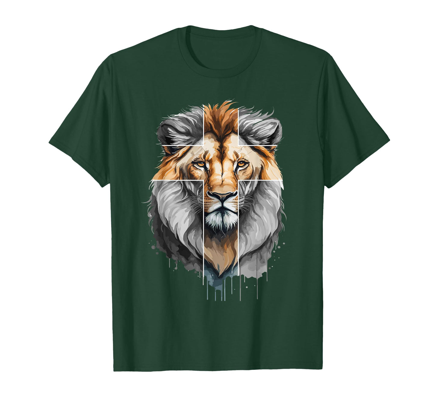 Jesus Lion of Judah christian cross T-Shirt
