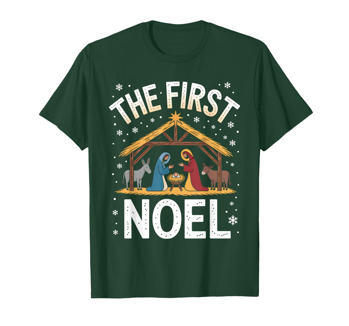 Christian Christmas First Noel Celebrate The Nativity T-Shirt