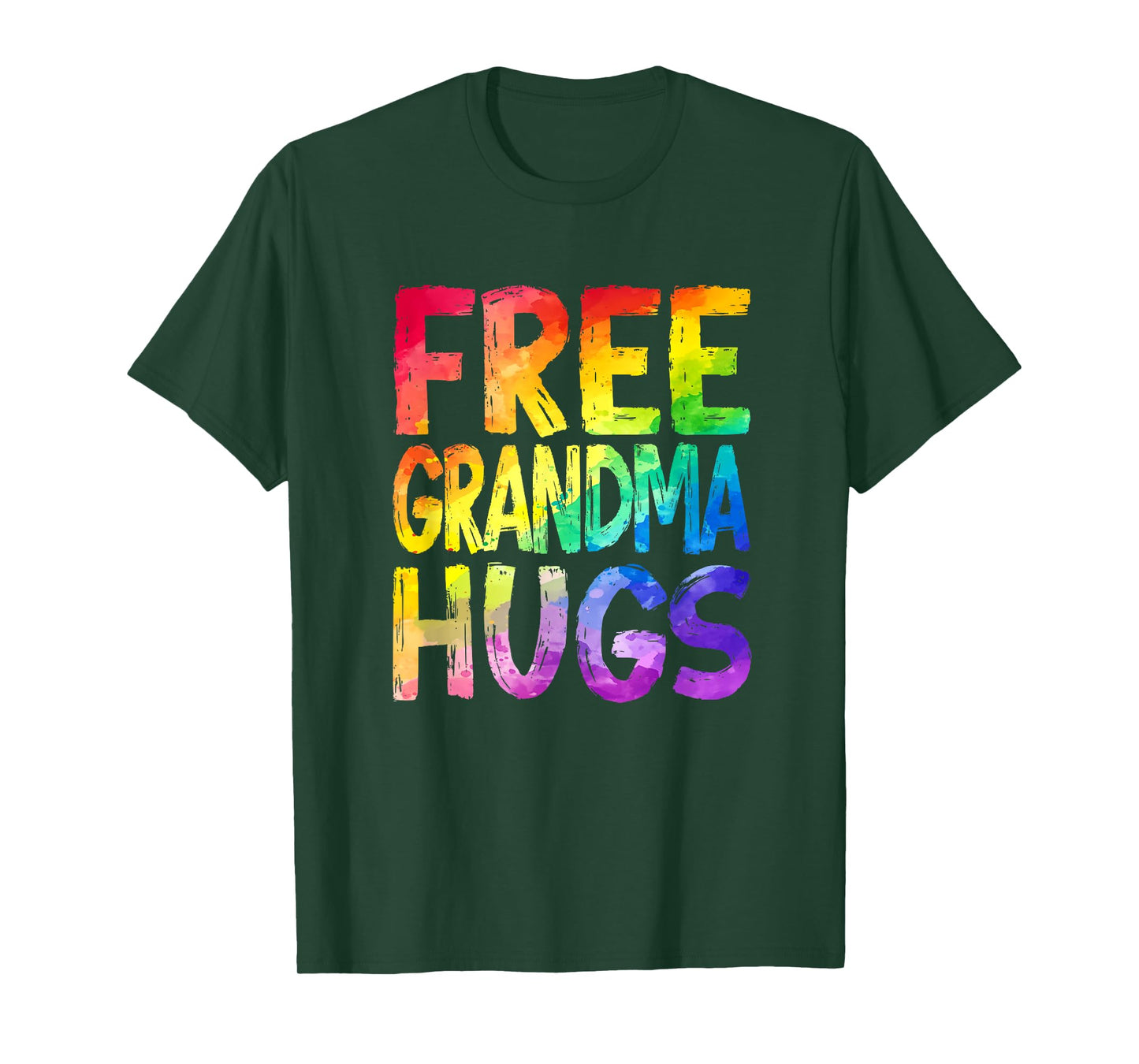 Free Grandma Hugs Lgbt Pride Lgbtq Lesbian Gay Rainbow T-Shirt