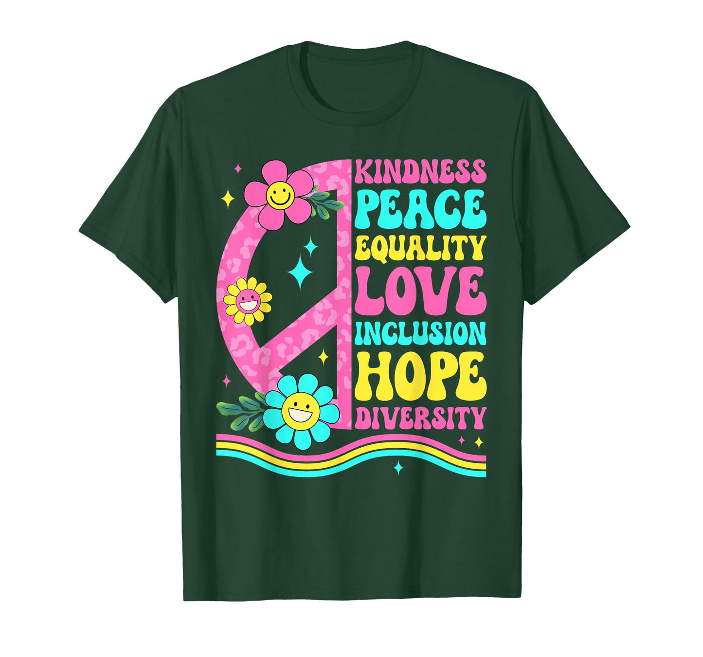 Groovy Peace Love International Day of Peace World Peace Day T-Shirt