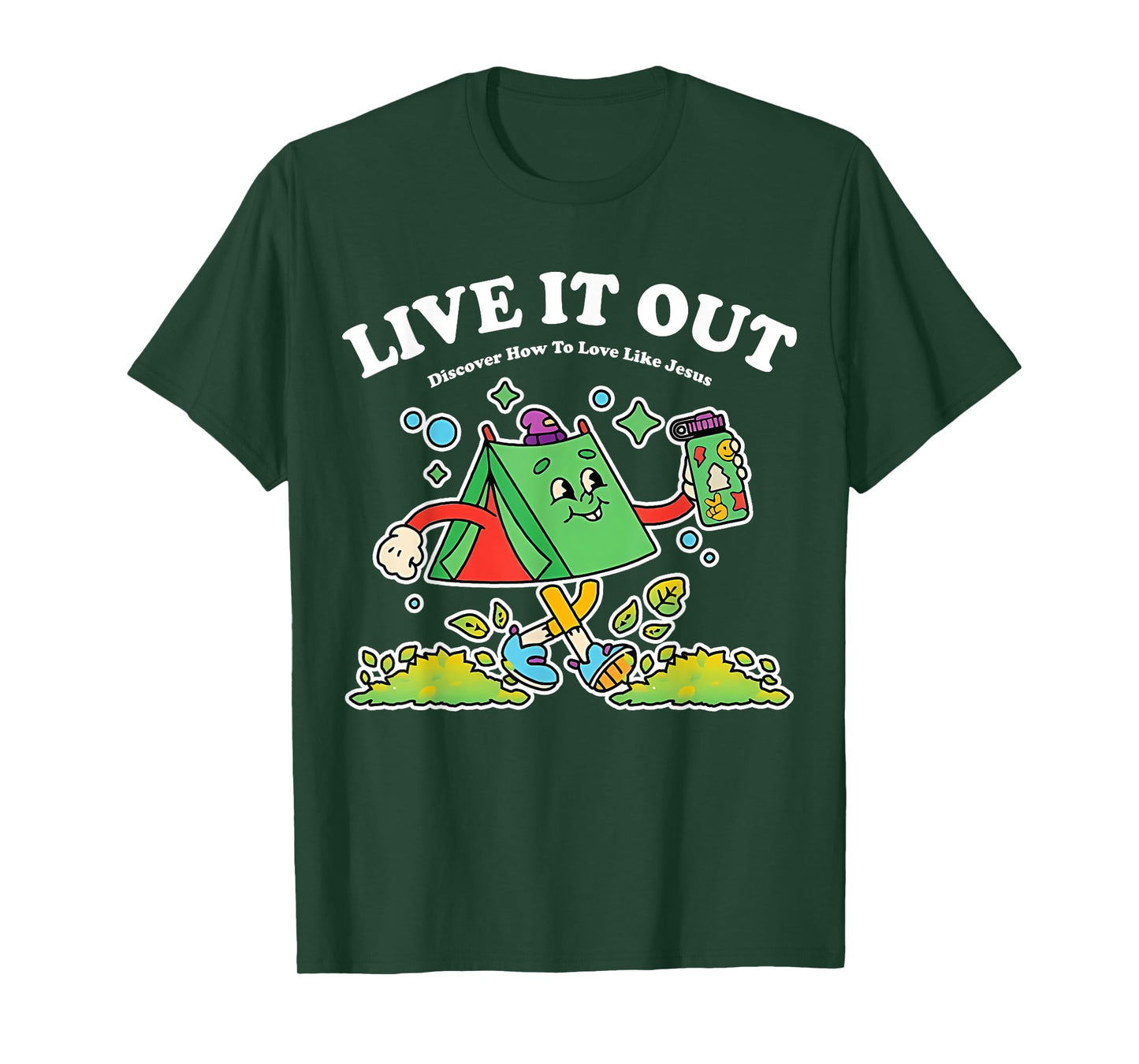 Live it Out Christian Youth Camp Bible School VBS 2025 T-Shirt