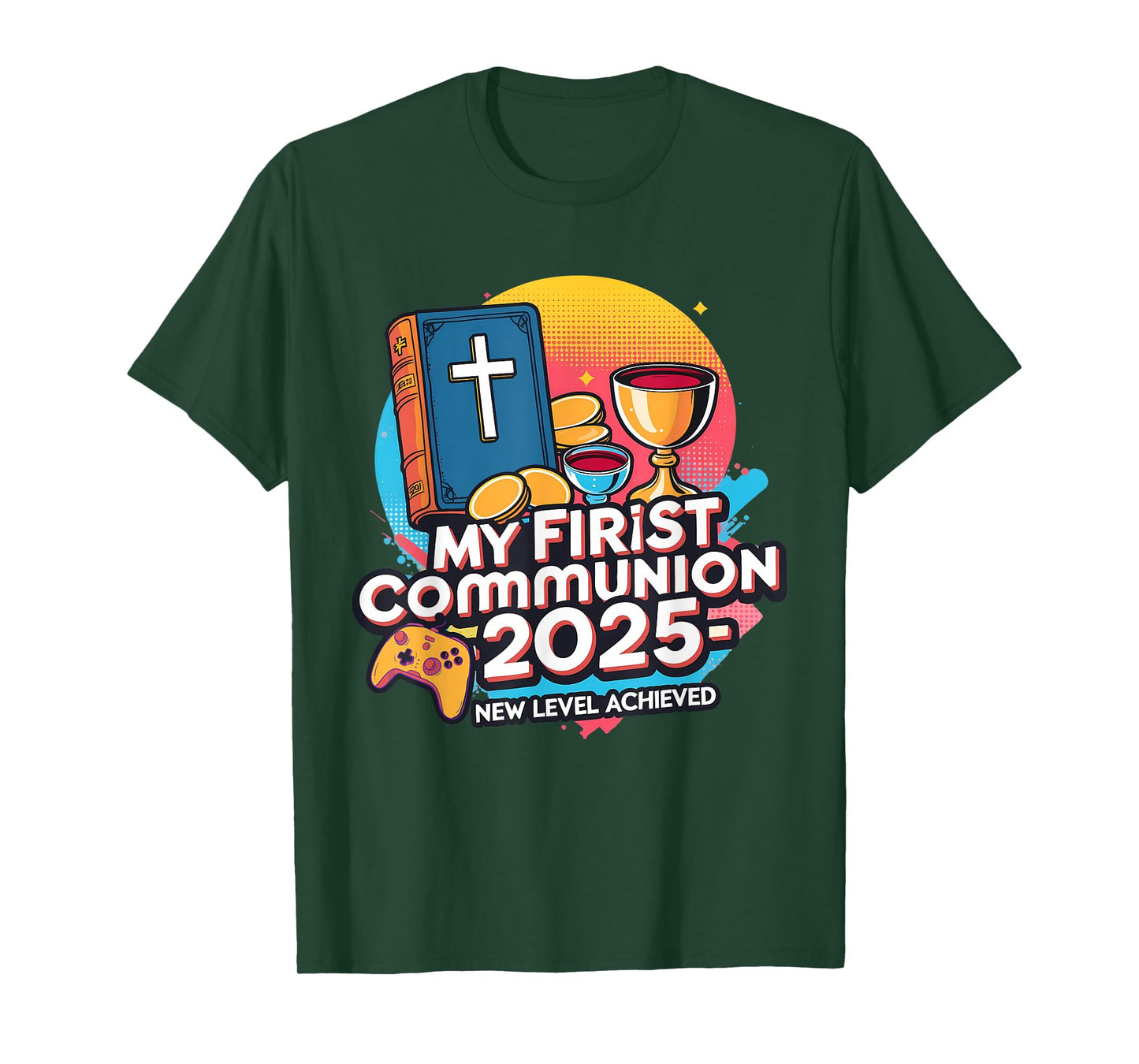 My 1st First Communion 2025 Video Game Controller Boys Girls T-Shirt