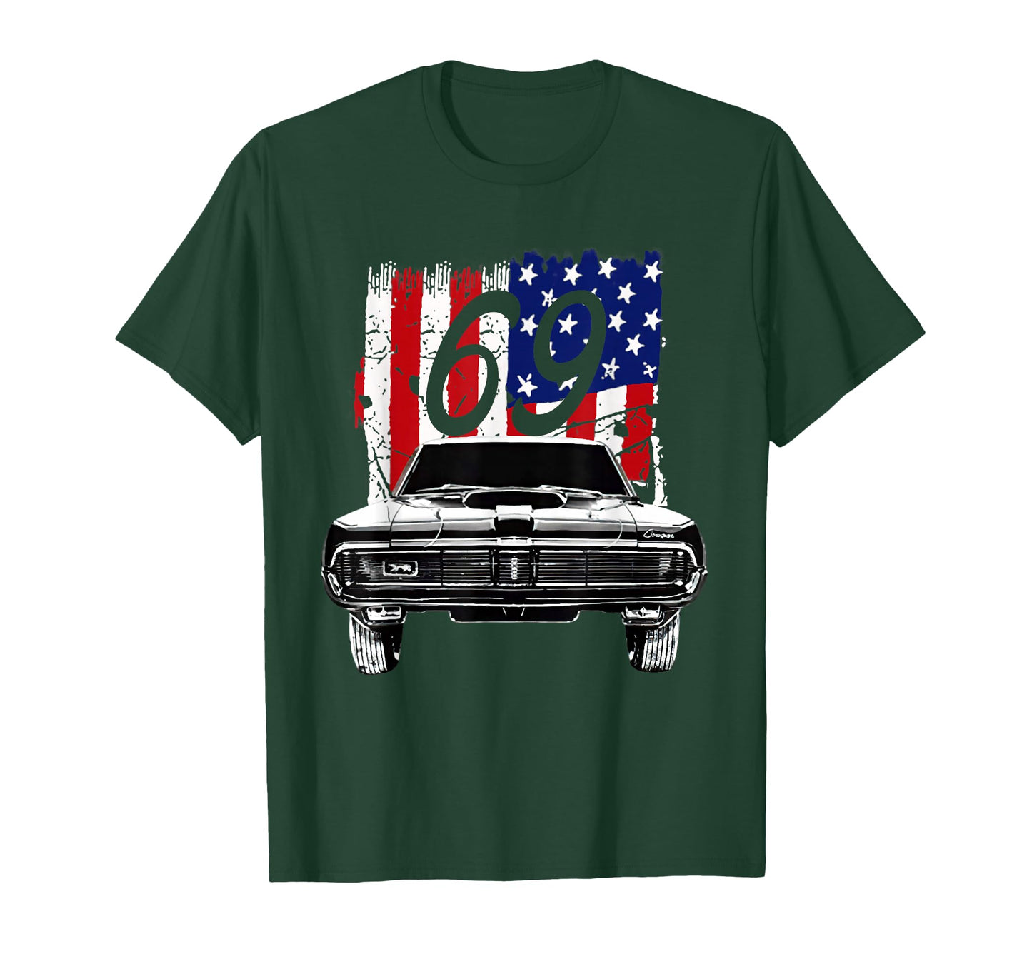 1969 69 Mercury classic Cougar Vinatge cars T-Shirt
