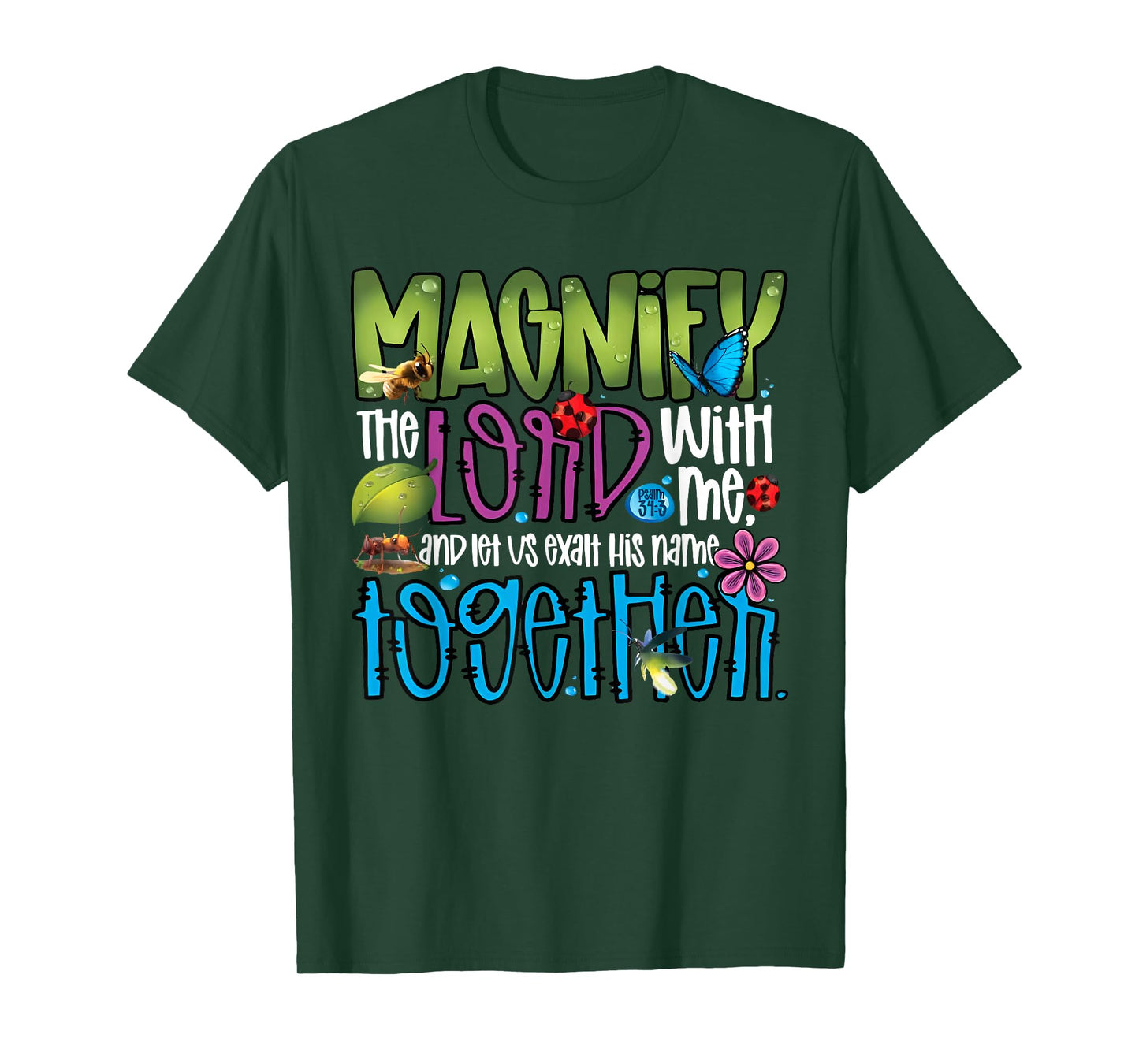 Summer Camp Magnify The Lord With Me VBS 2025 Men Women Kids T-Shirt