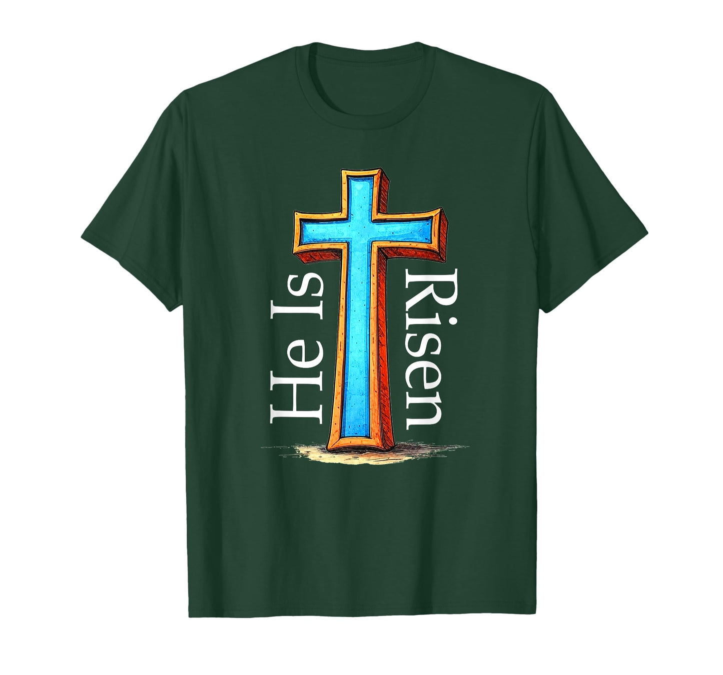 He is Risen Christian Cross of Christ T-Shirt