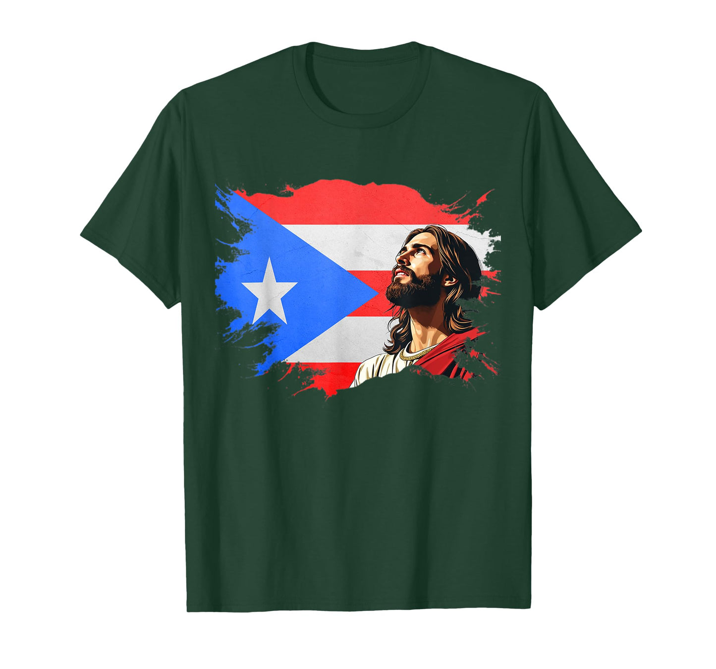 Puerto Rican Heritage Proud Christian T-Shirt