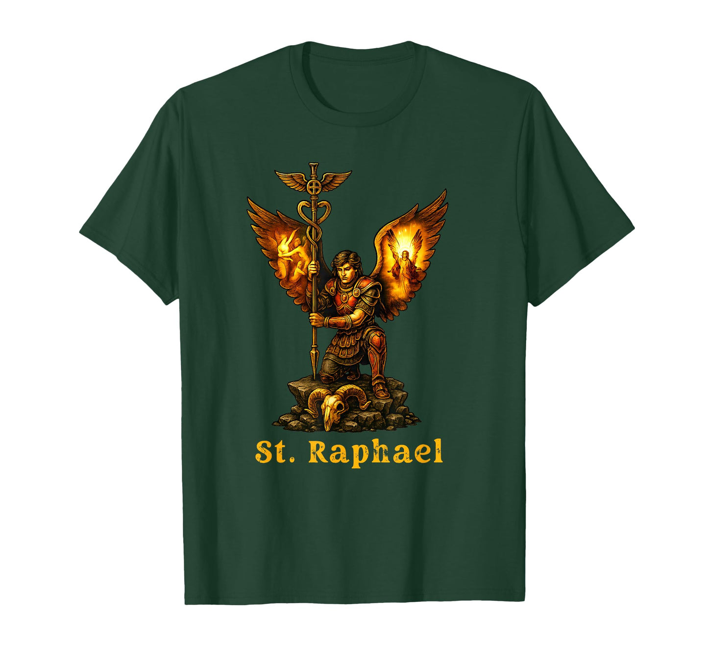 Saint Archangel Raphael Christian Art Faith T-Shirt