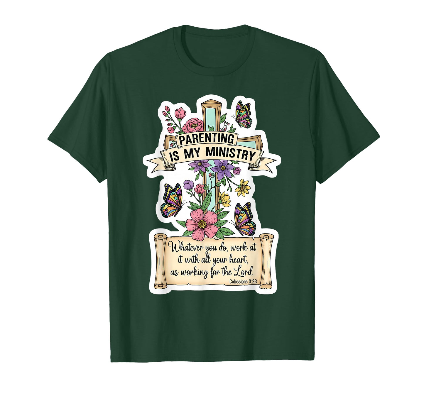 Christian Parenting is My Ministry Mother's Day Mom Mum Mama T-Shirt