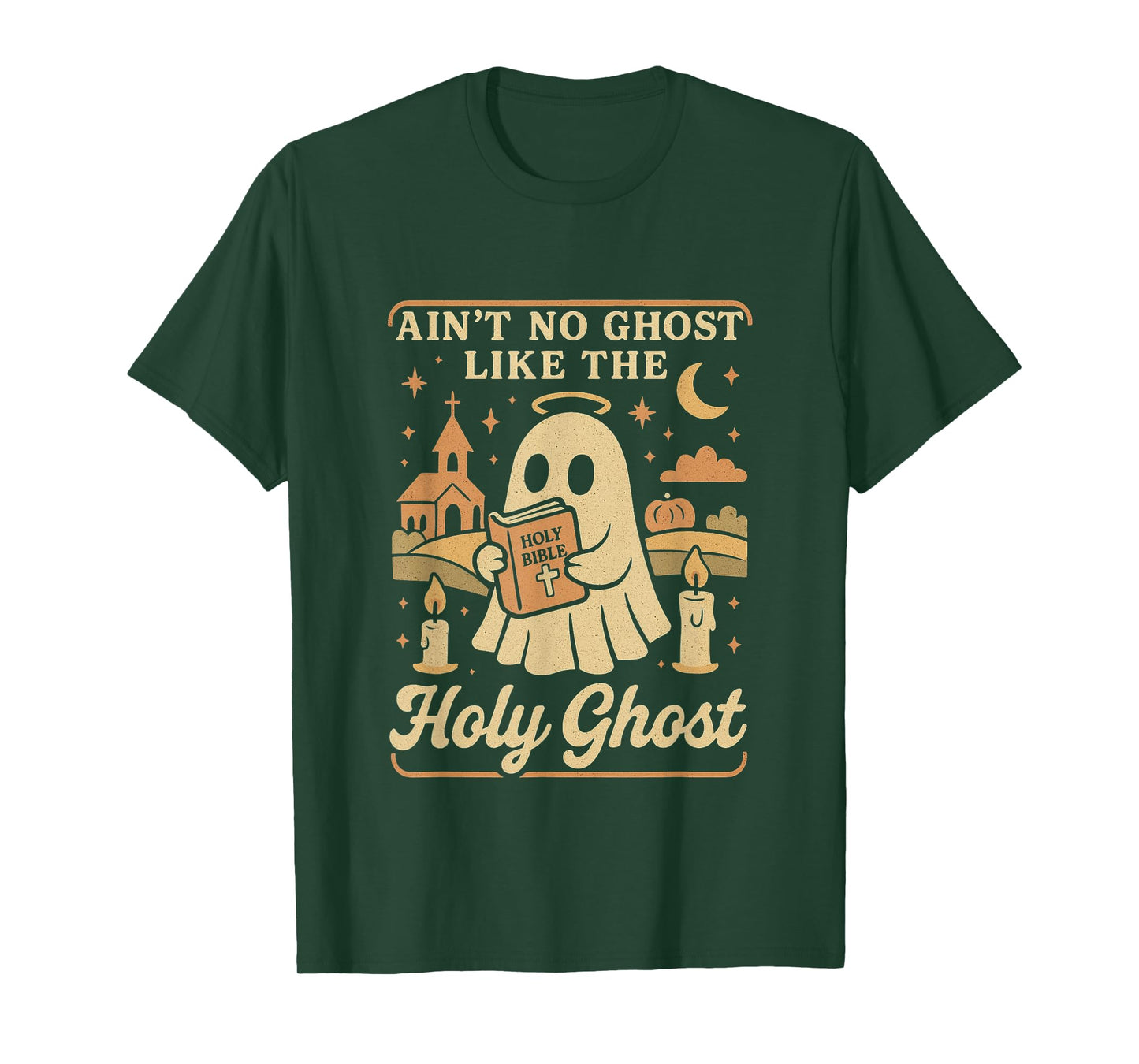 No Ghost Like The Holy Ghost Funny Christian Halloween Shirt T-Shirt
