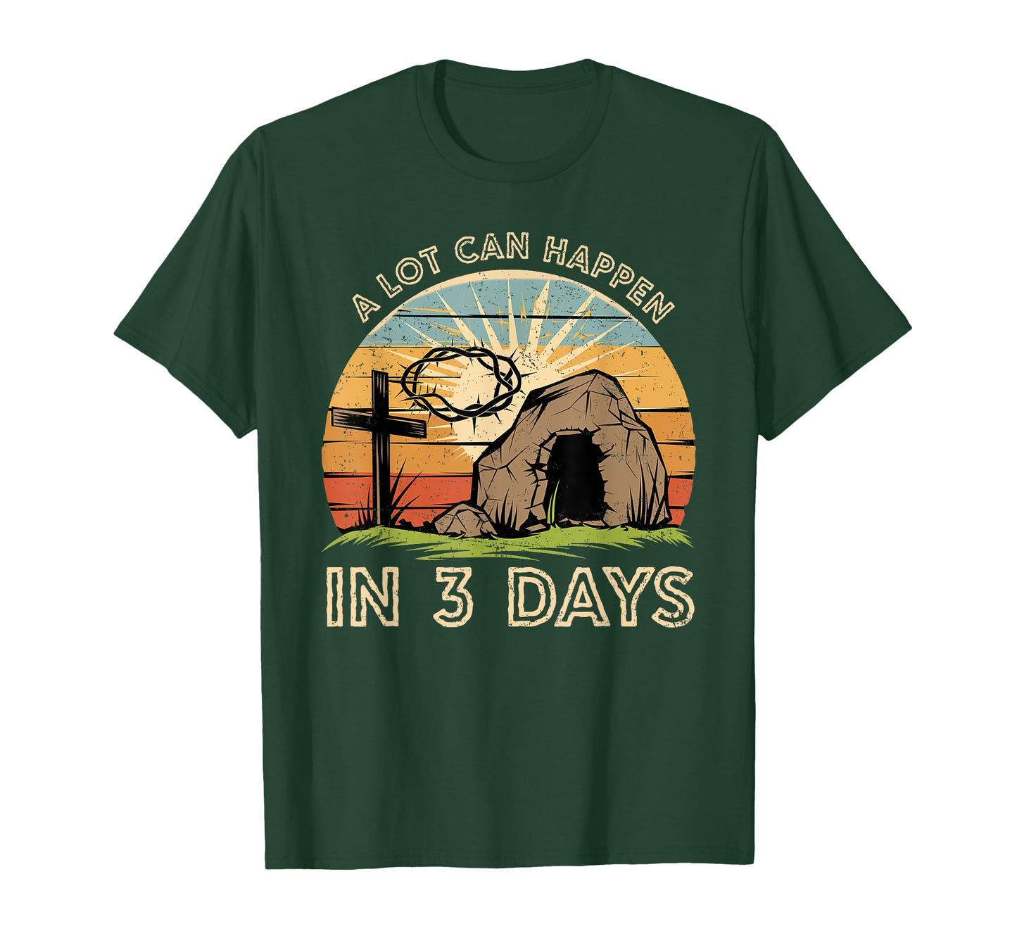 A Lot Can Happen in Three Days Coquette Bow Christian Easter T-Shirt