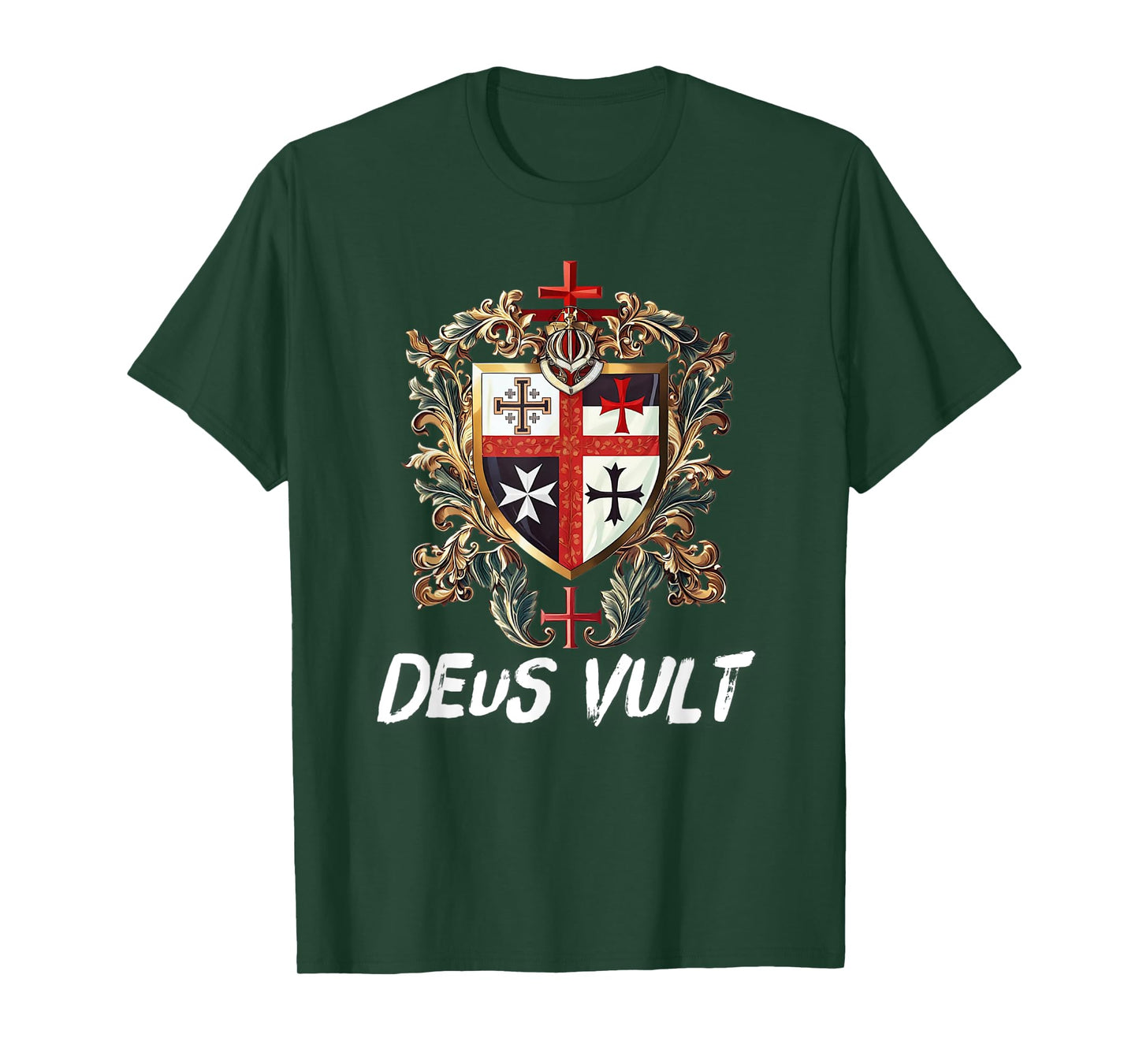 Catholic Knight Templar Crusader Cross Latin T-Shirt