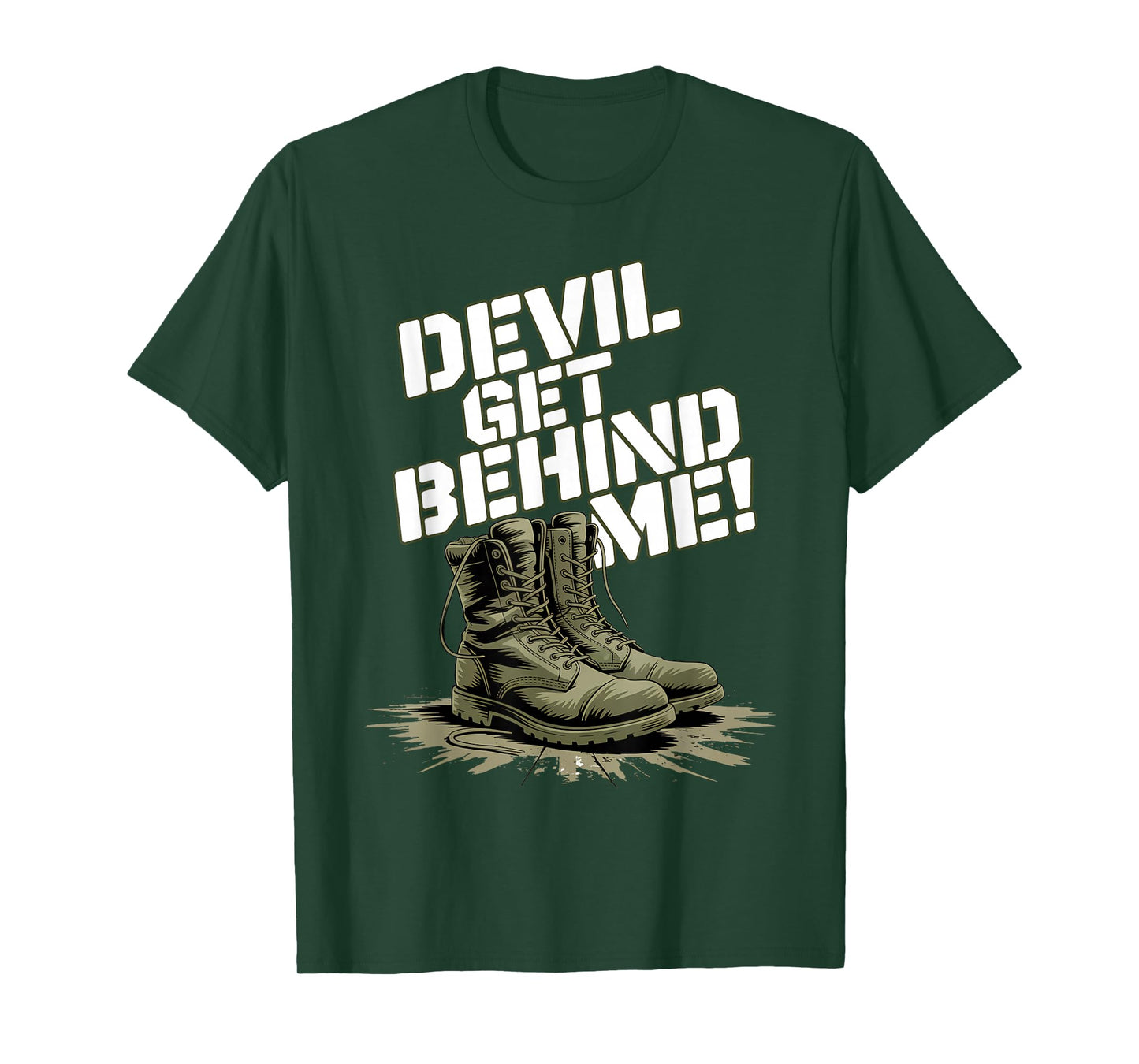 Devil Get Behind Me/Combat Boots T-Shirt