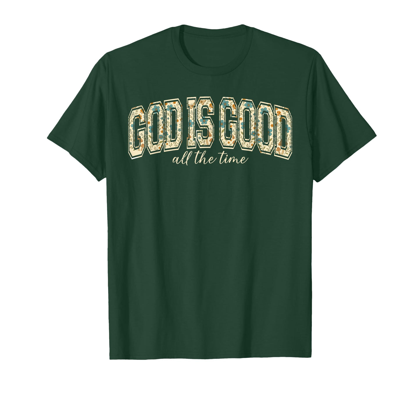 Jesus God is Good Christian Cross Pray Faith Bible Religious T-Shirt