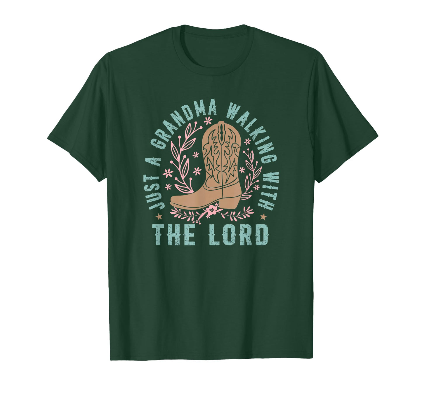 Just A Grandma Walking with The Lord T-Shirt