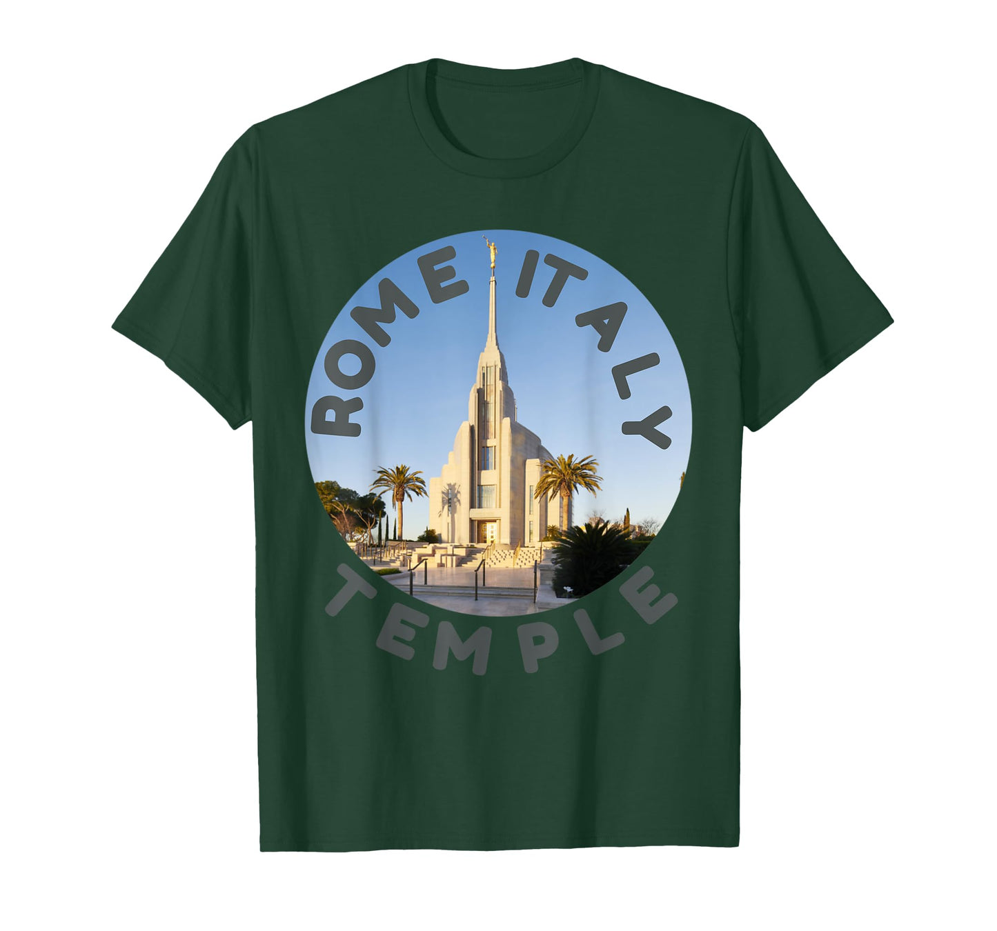 Rome Italy Temple With Beautiful Photo In Centre T-Shirt