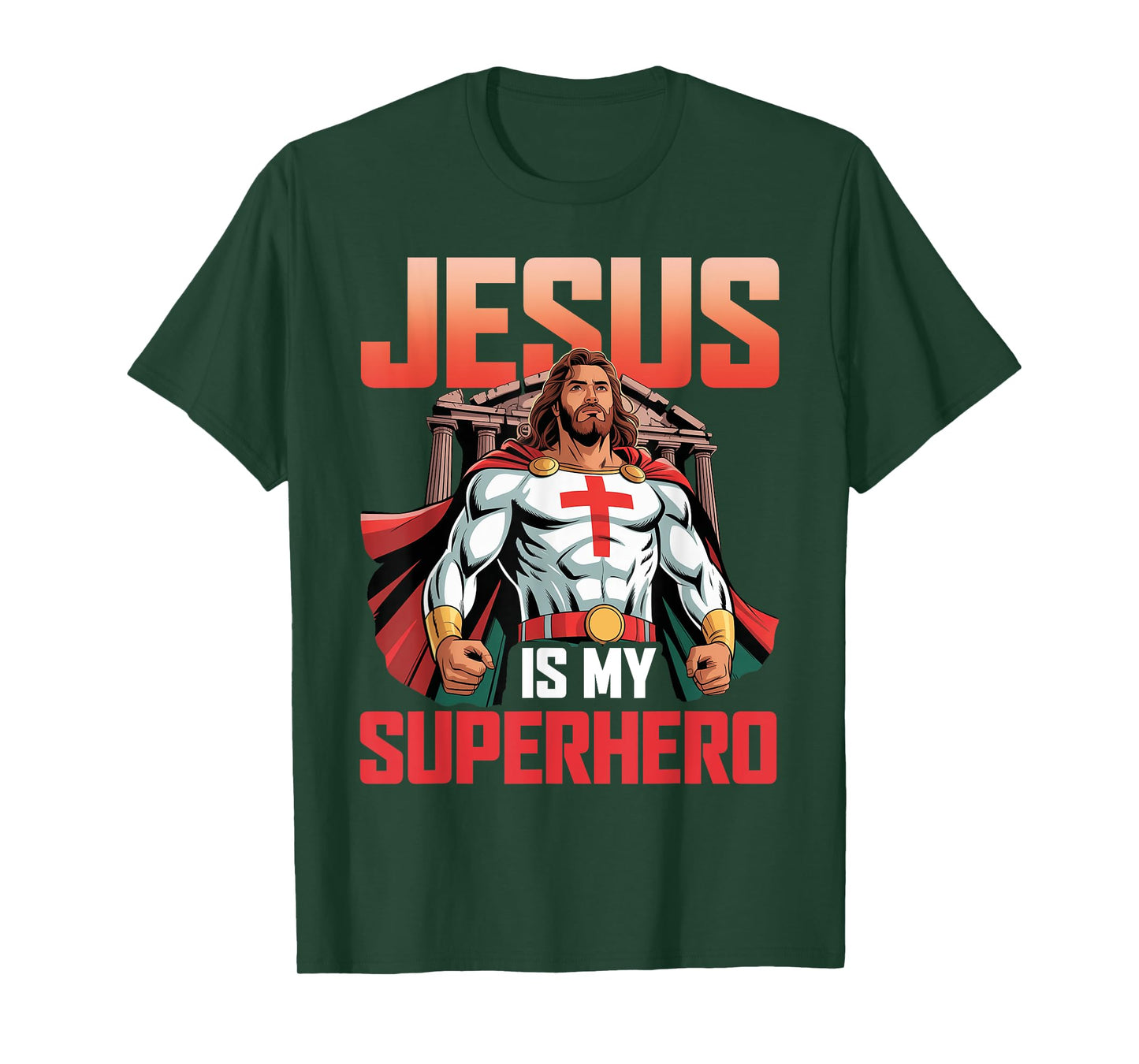 Jesus is My Superhero Fun Christian Religious T-Shirt