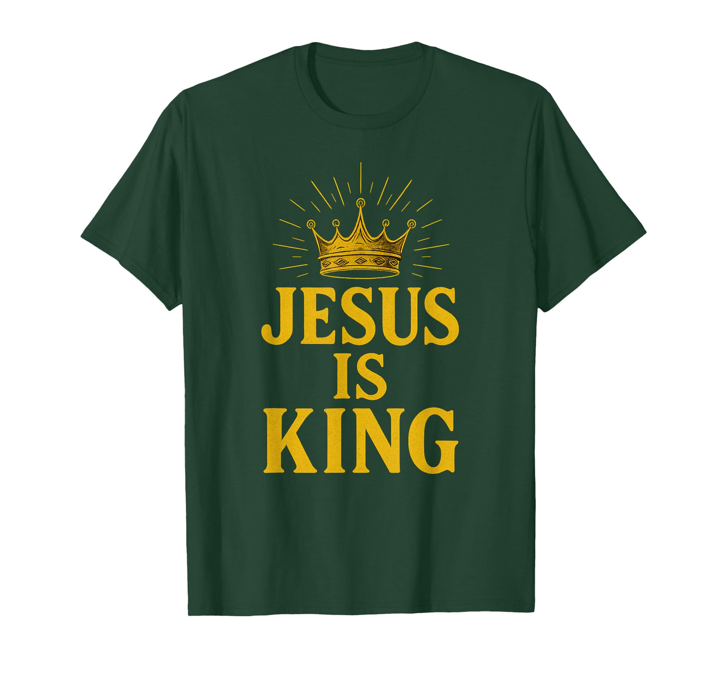 Jesus is King Crown Christian T-Shirt T-Shirt