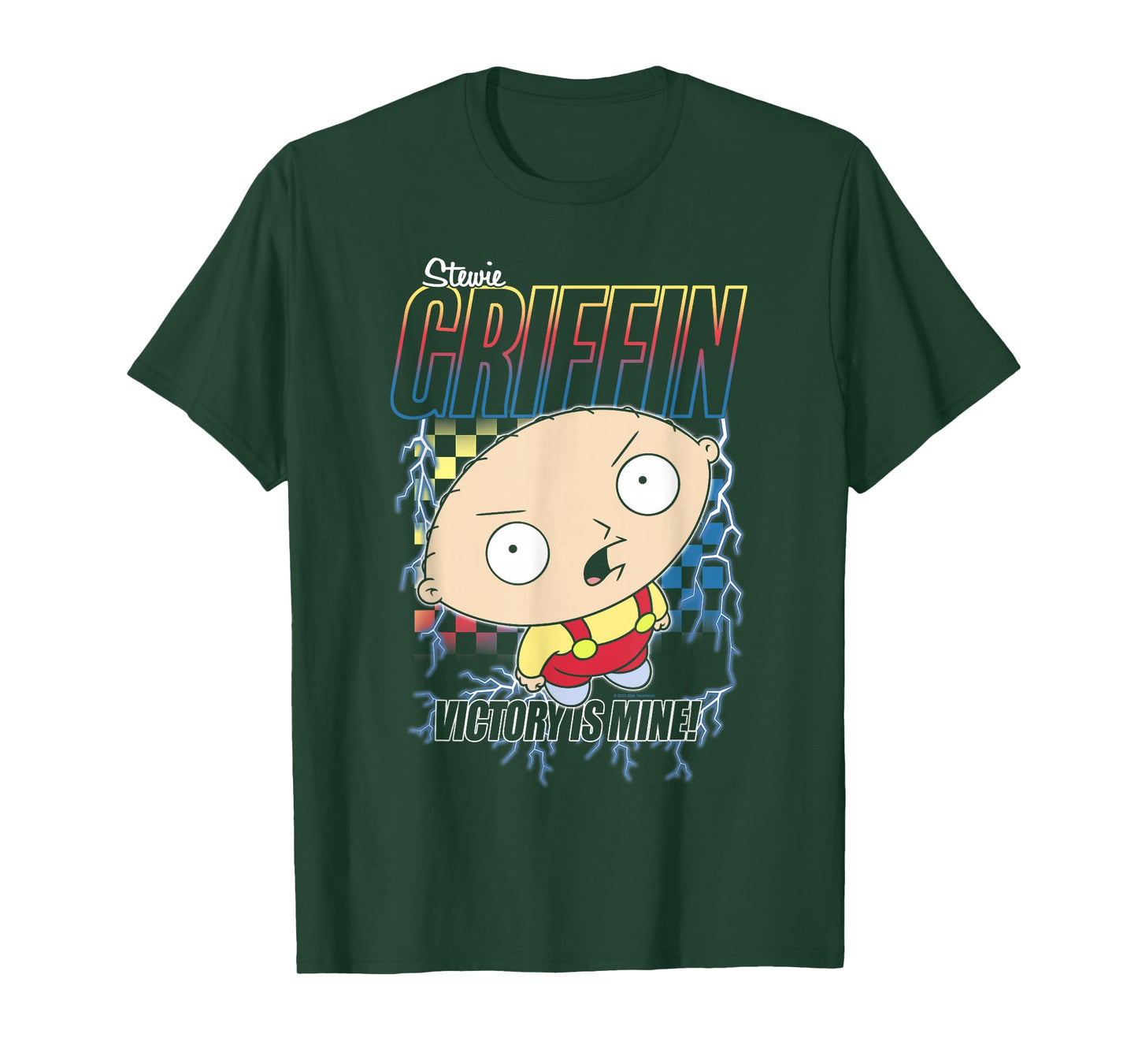 Family Guy Stewie Griffin Victory Is Mine Big Chest Poster T-Shirt