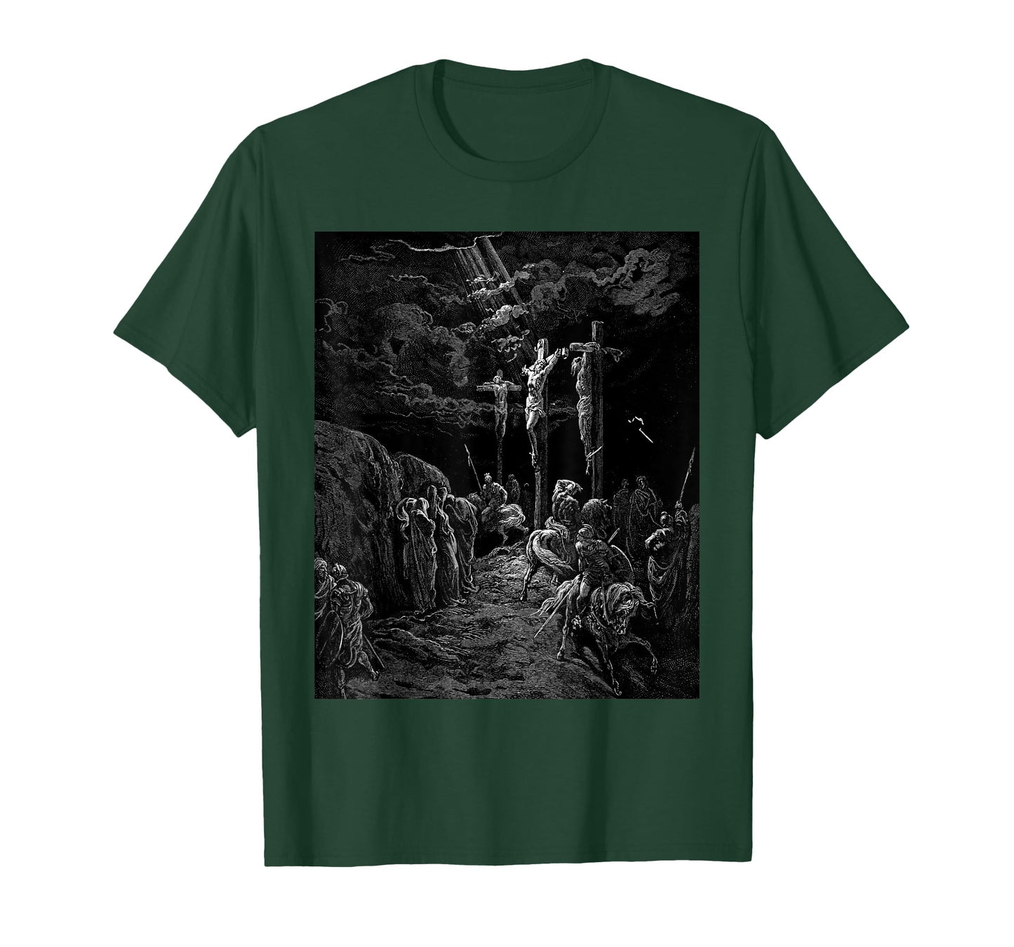 The Crucifixion of Jesus Gustave Dore Biblical Art T-Shirt