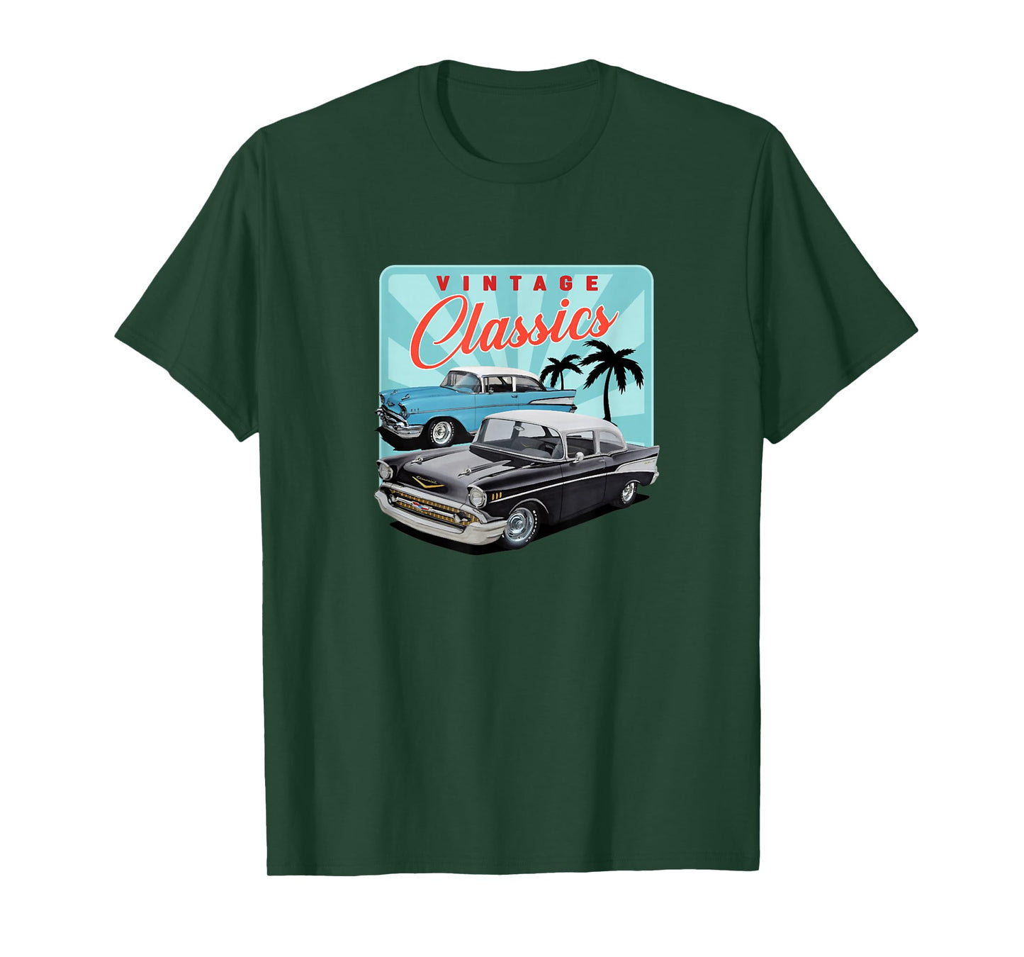 55 56 57 Chevys Truck bel air vintage cars T-Shirt