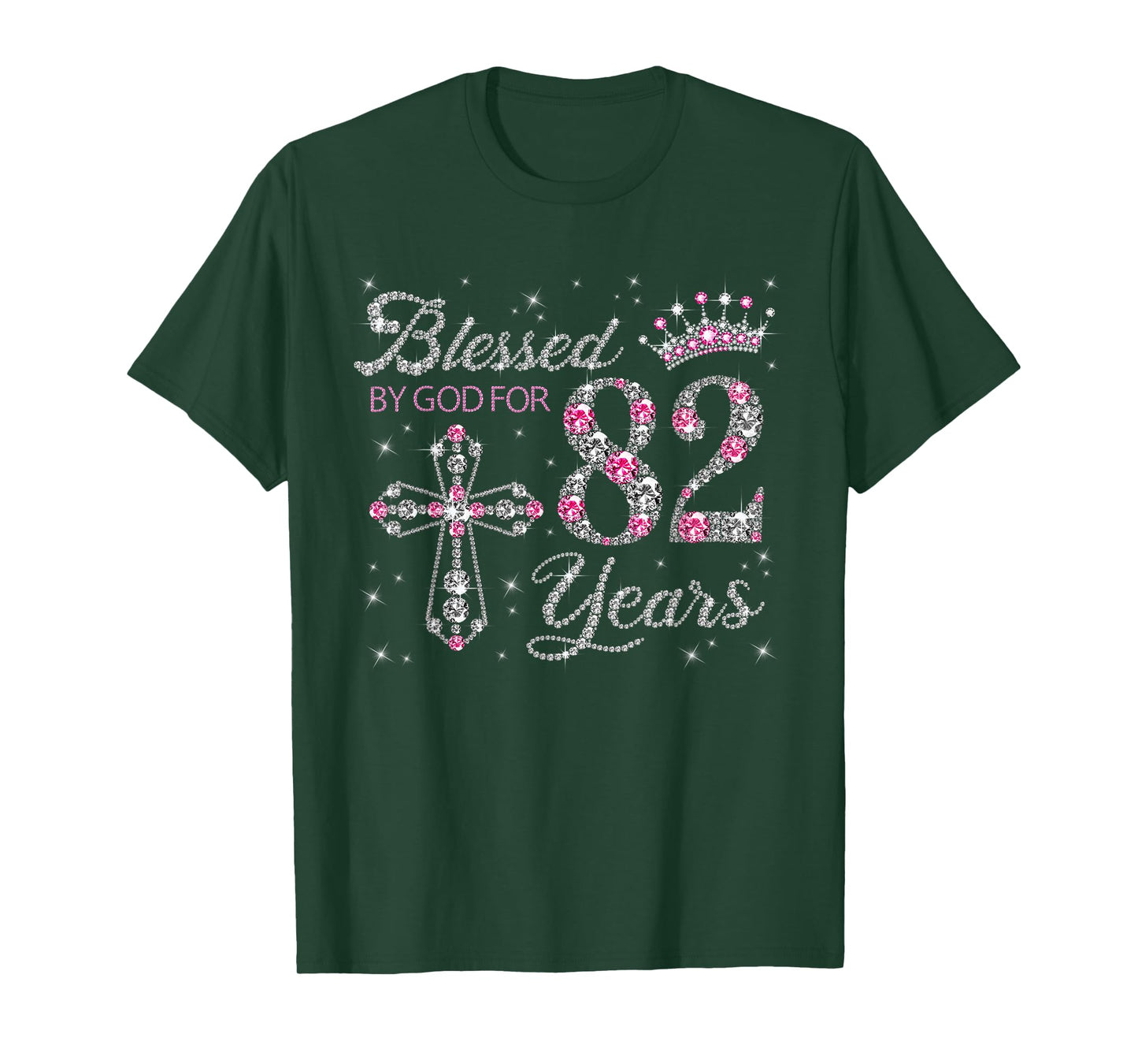 Blessed by God For 82 Years Old 82nd Birthday Gift For Women T-Shirt